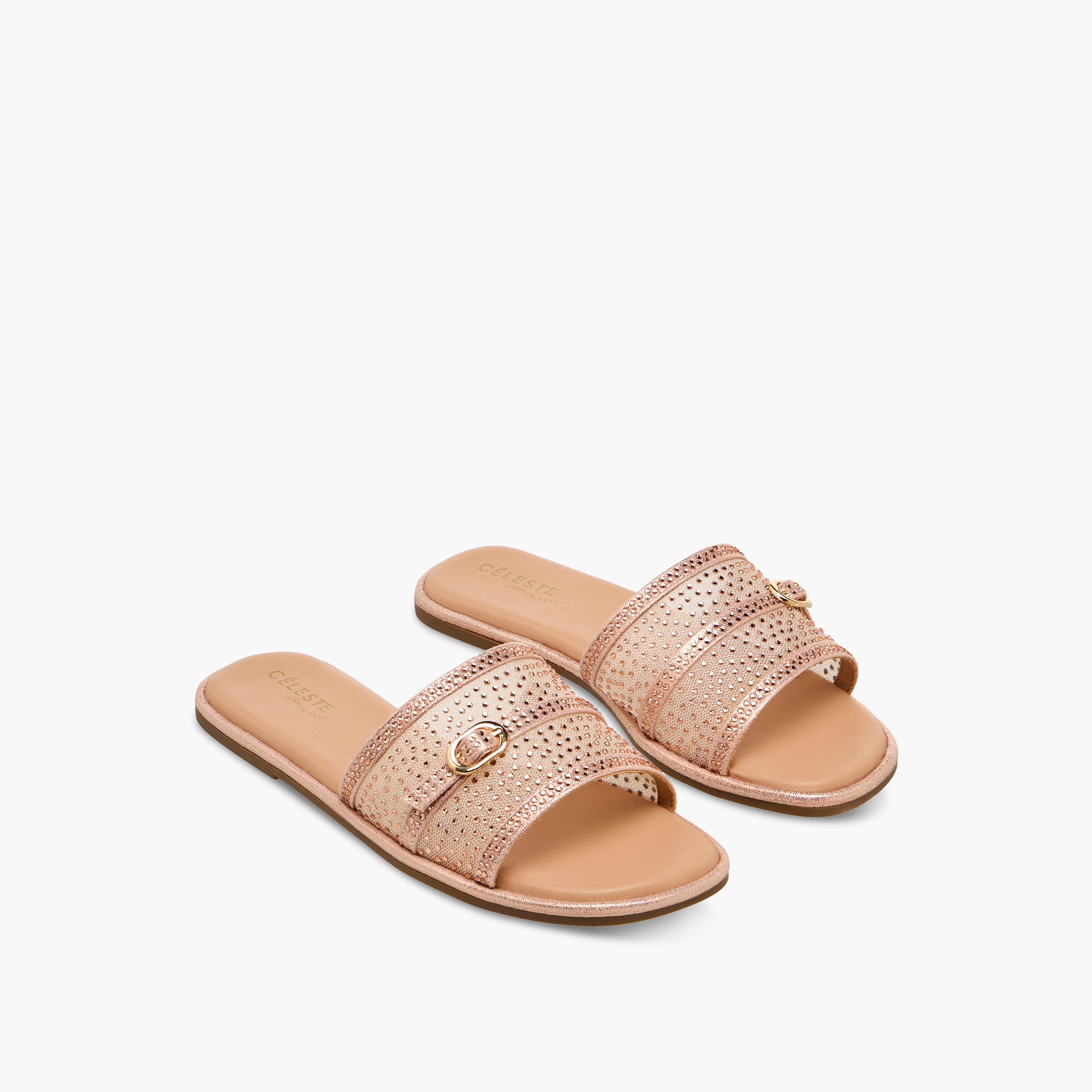 Celeste Girls Embellished Slide Sandals-girls-shoes-sandals-image-1