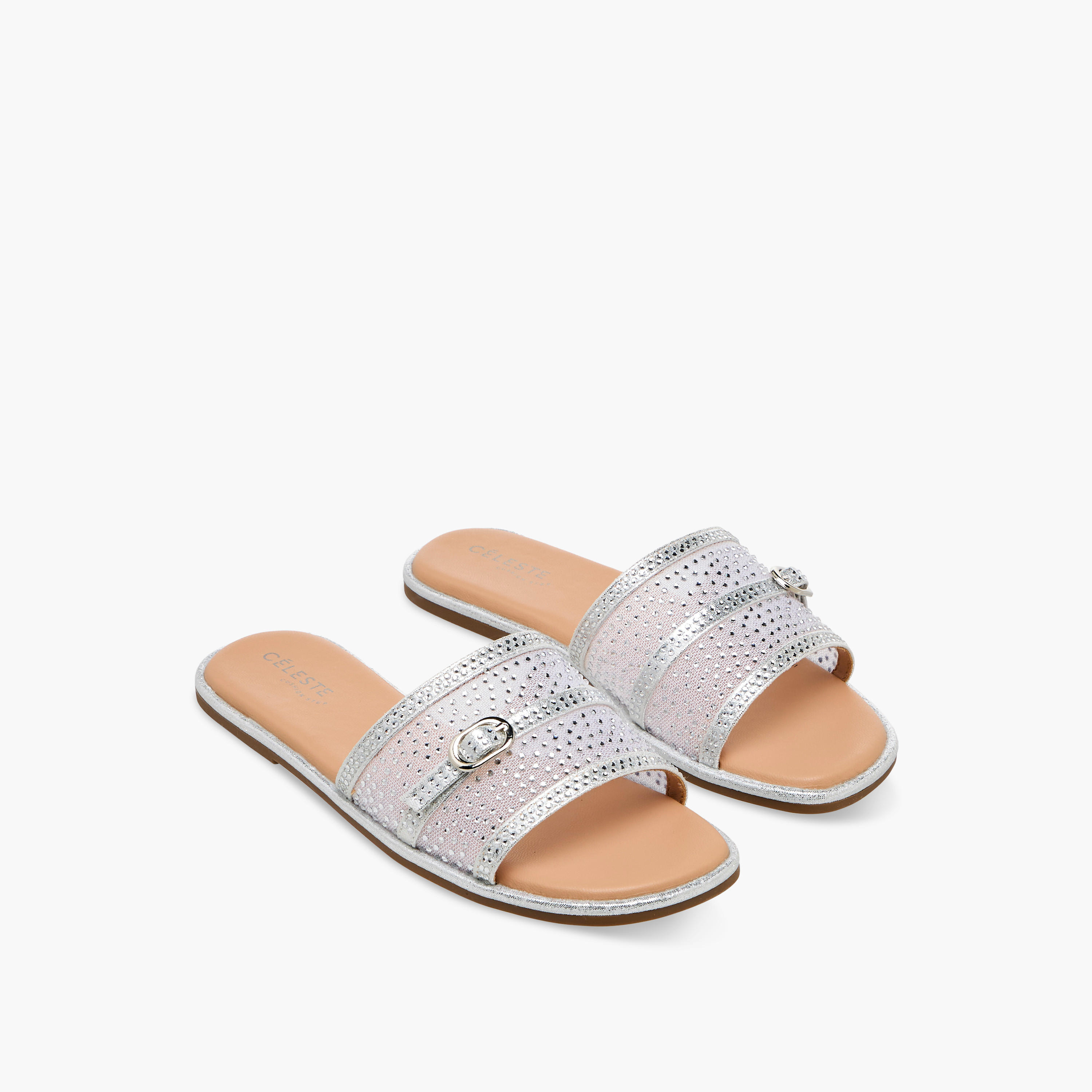 Celeste Girls Embellished Slide Sandals-girls-shoes-sandals-image-1