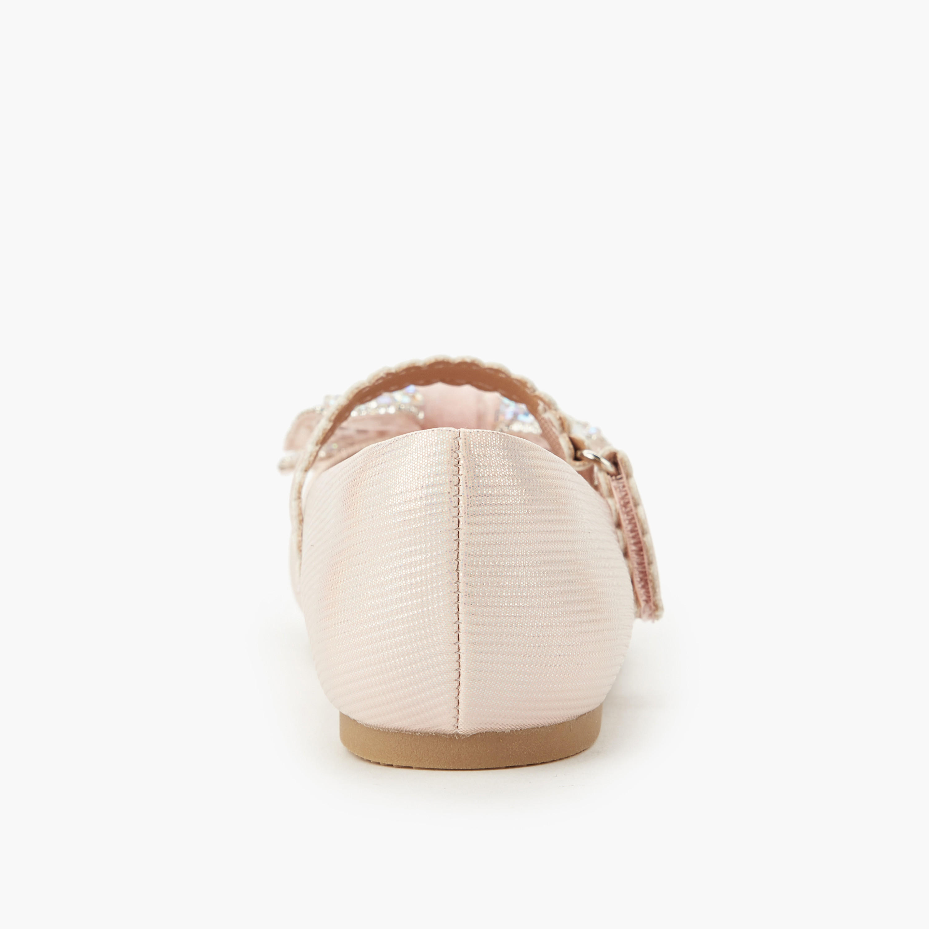 Celeste Girls Embellished Bow Ballerina Shoes-girls-shoes-maryjanes-image-5