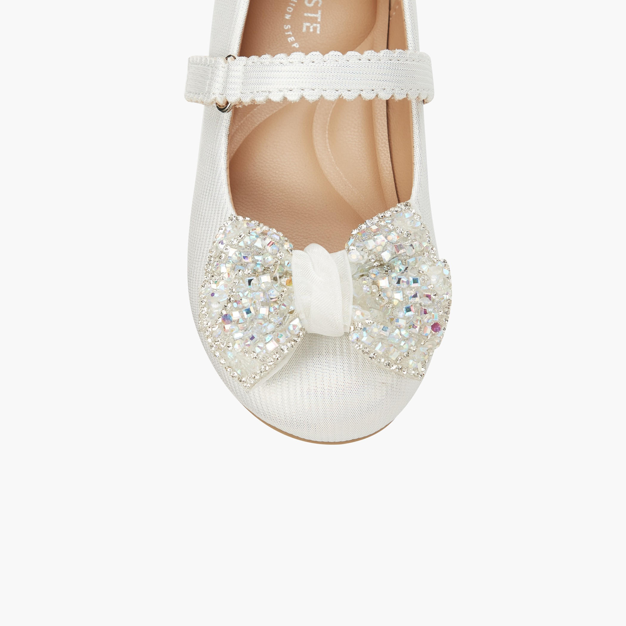 Celeste Girls Embellished Bow Ballerina Shoes-girls-shoes-maryjanes-image-4