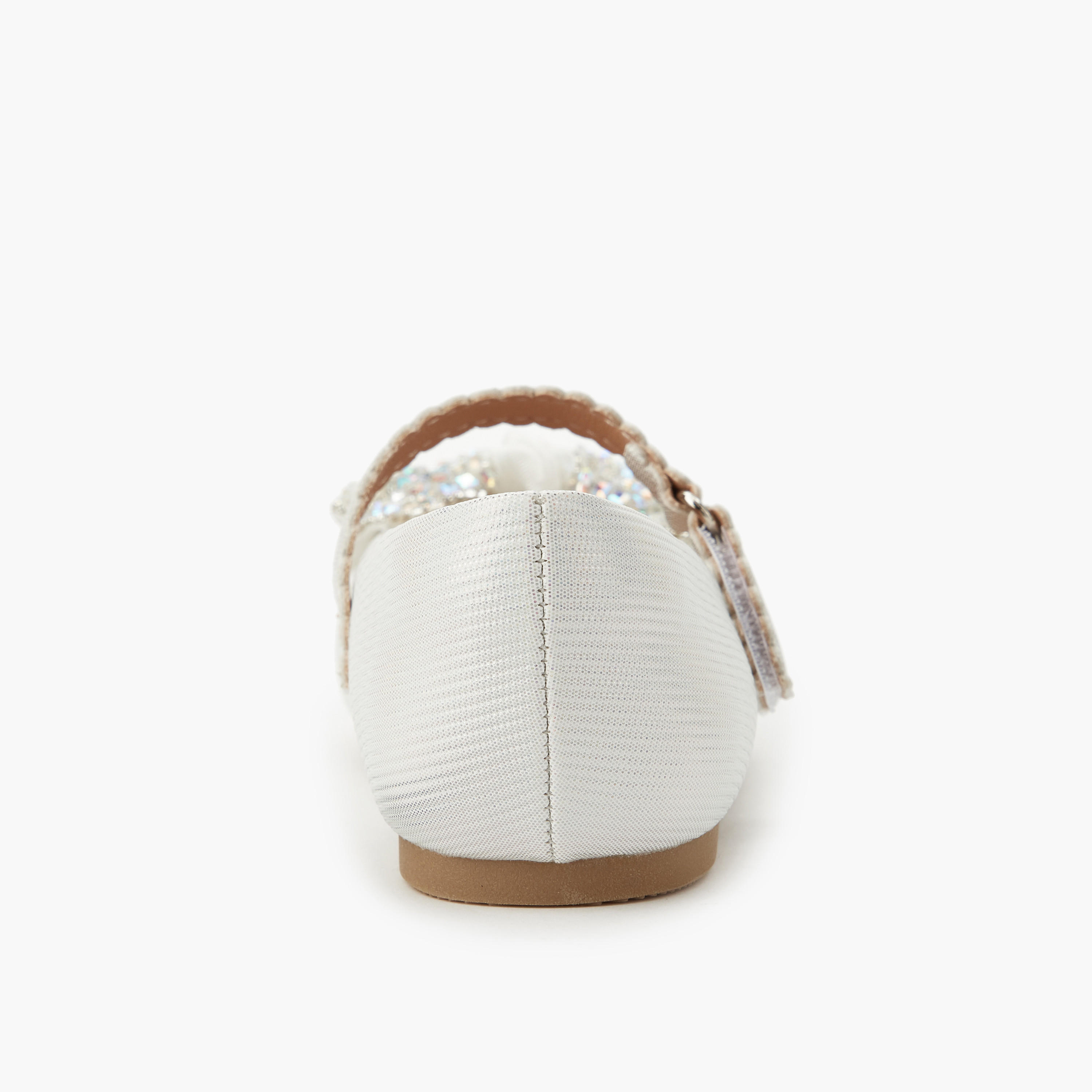 Celeste Girls Embellished Bow Ballerina Shoes-girls-shoes-maryjanes-image-5