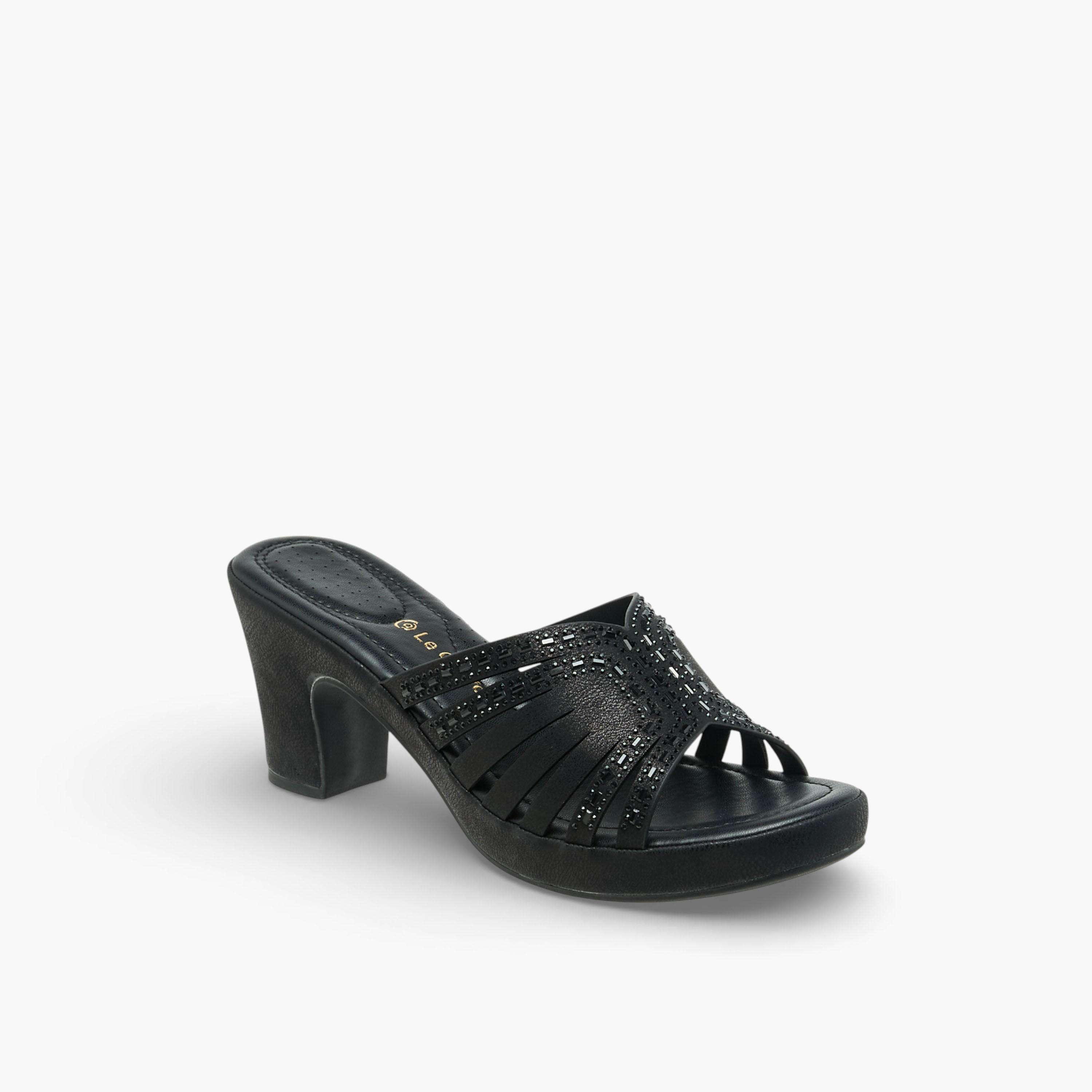 Le Confort Women Embellished Block Heel Sandals-women-shoes-sandals-heeled-image-2