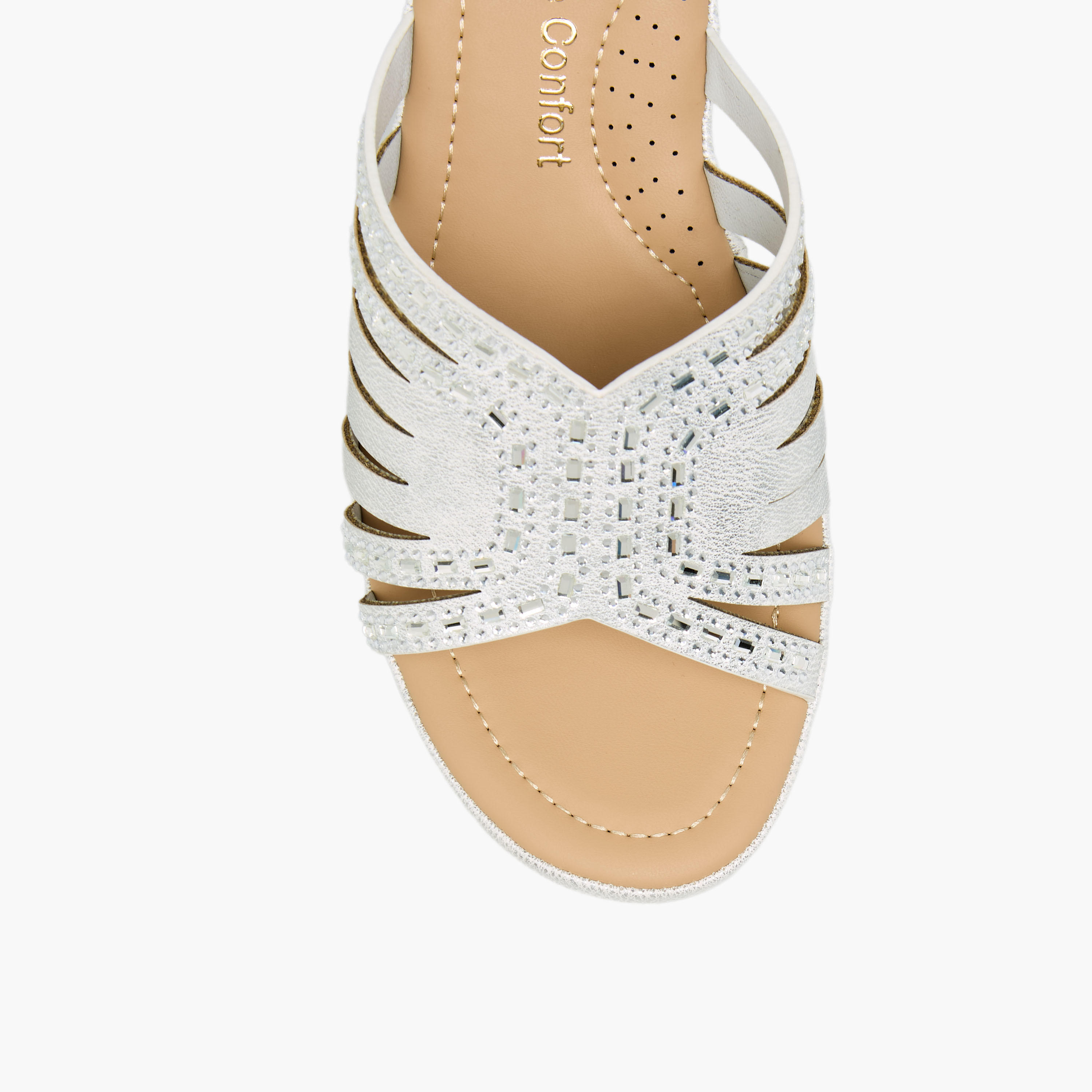 Le Confort Women Embellished Block Heel Sandals-women-shoes-sandals-heeled-image-4
