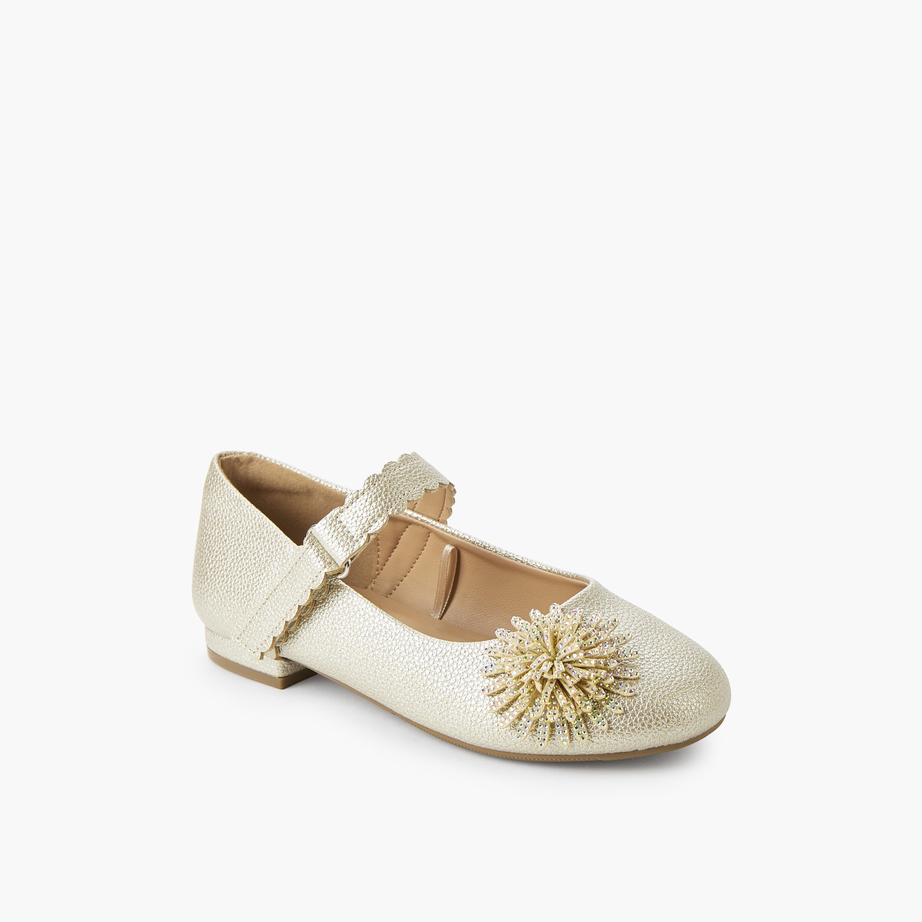 Celeste Girls Hook & Loop Ballerina Shoes-girls-shoes-maryjanes-image-2