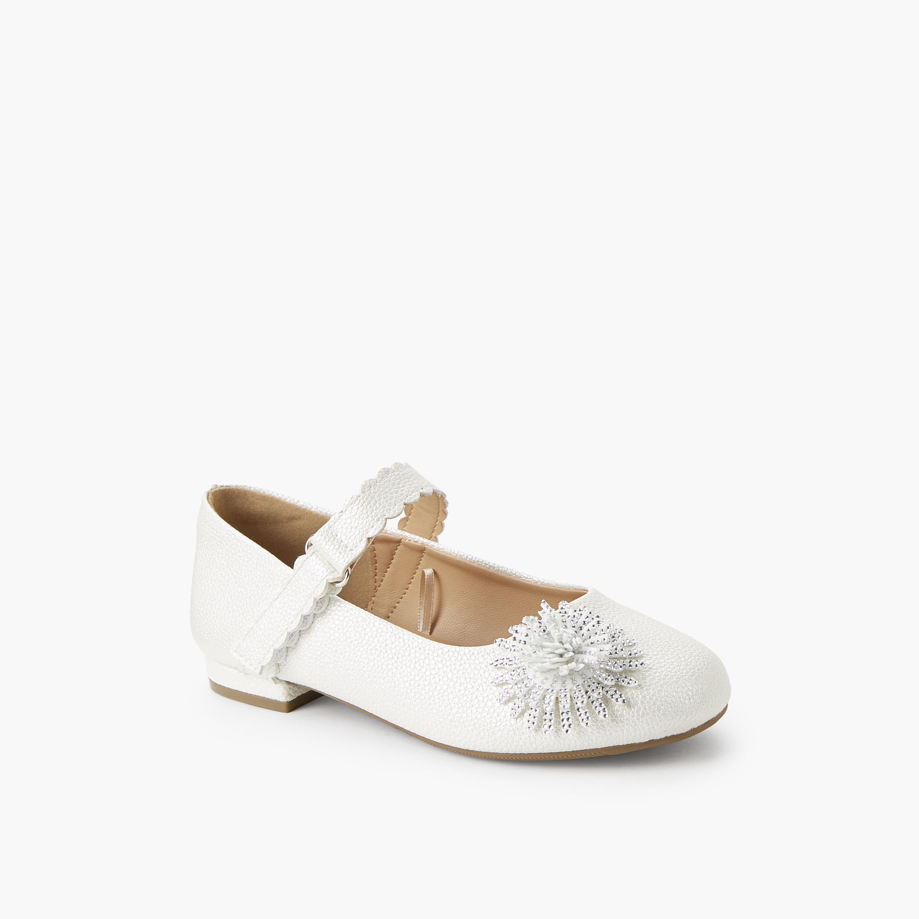 Celeste Girls Hook & Loop Ballerina Shoes-girls-shoes-maryjanes-image-2