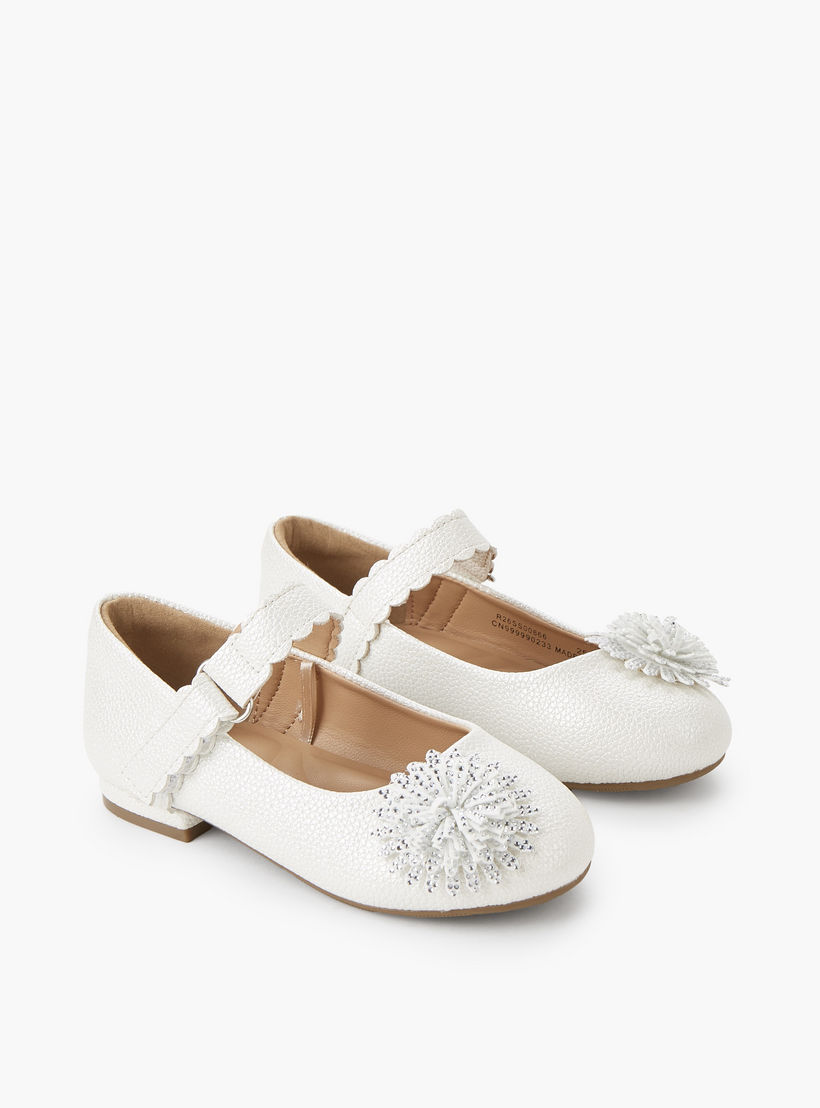 Celeste Girls Hook & Loop Ballerina Shoes-girls-shoes-maryjanes-image-1