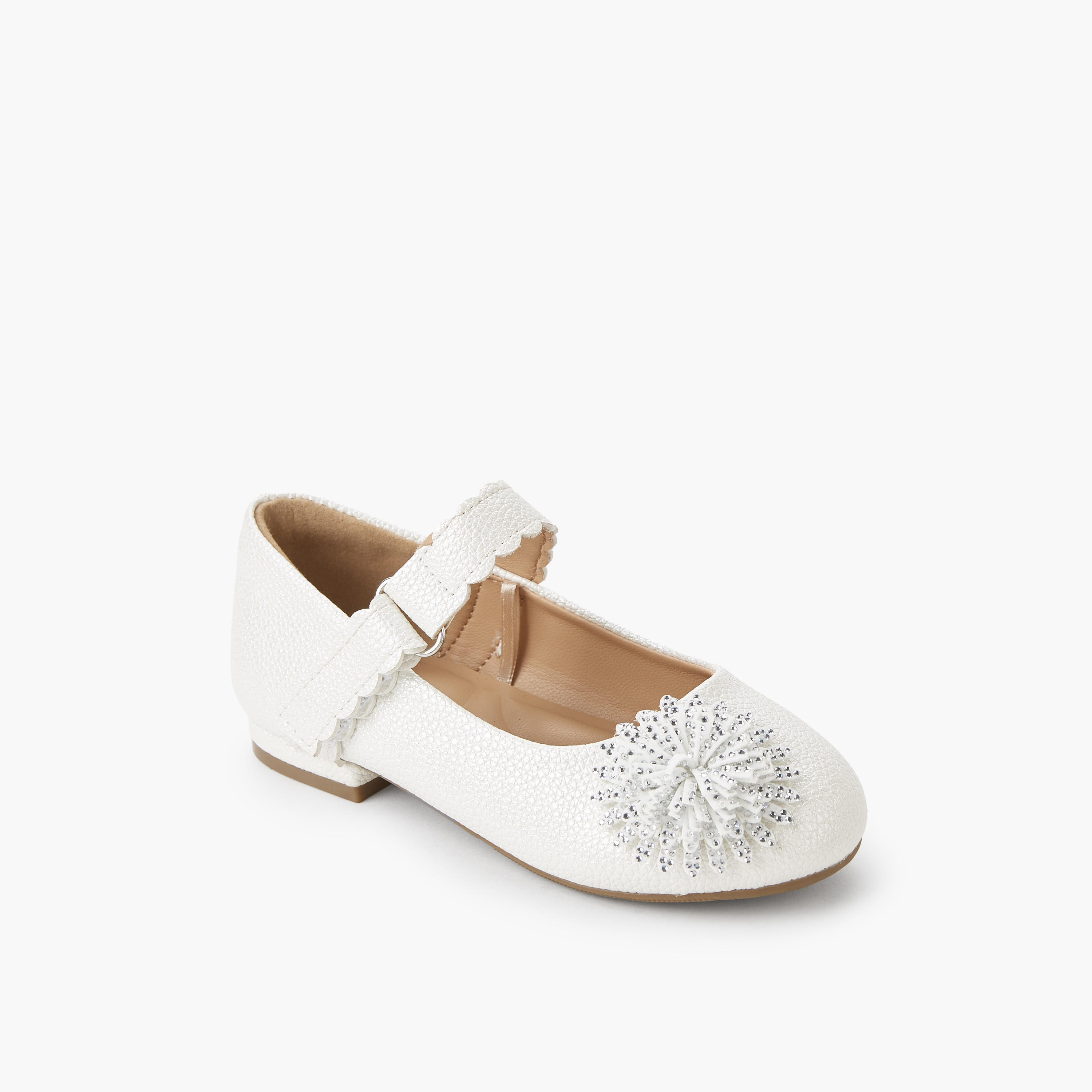 Celeste Girls Hook & Loop Ballerina Shoes-girls-shoes-maryjanes-image-2