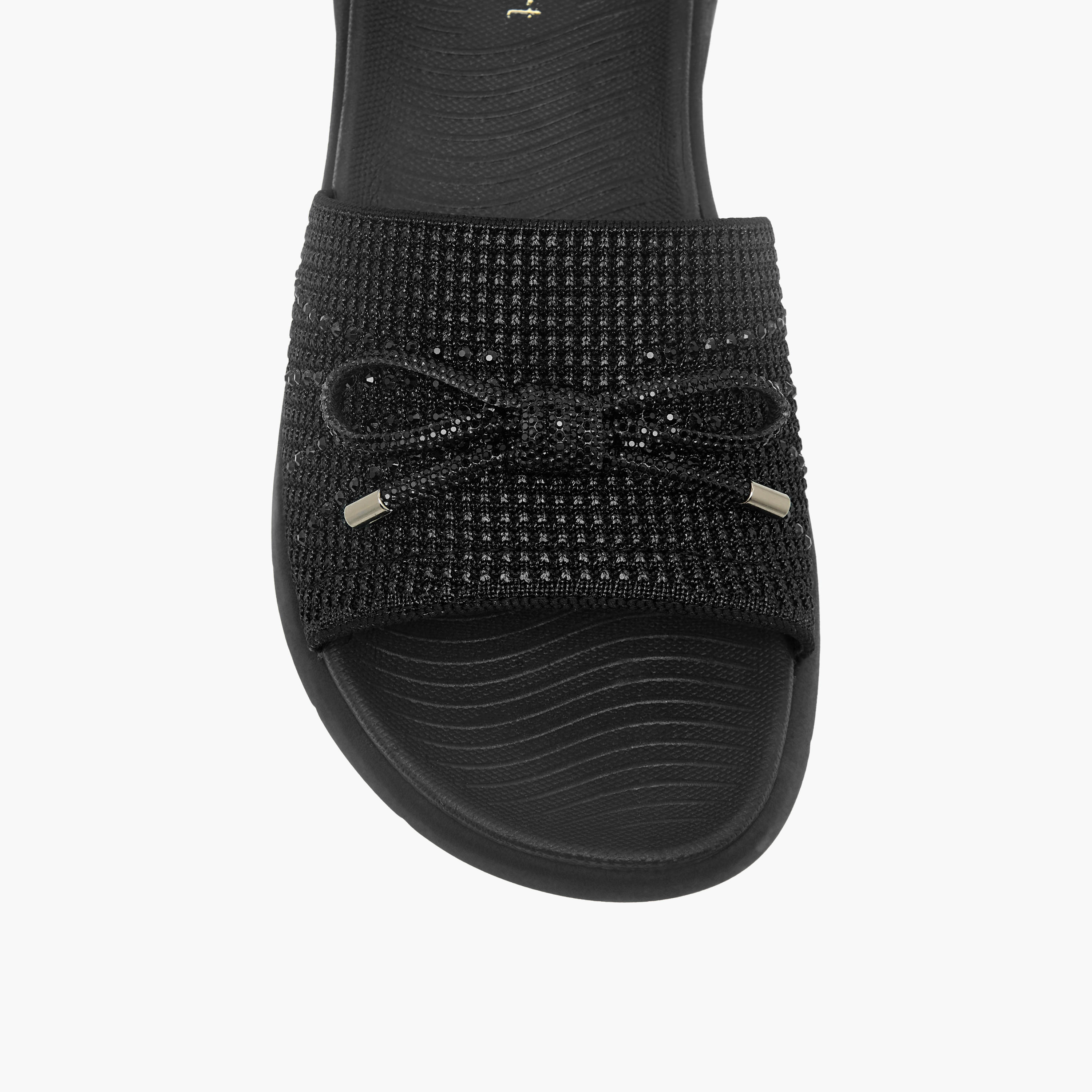 Le Confort Women Bow Embellished Flyknit Sandals-women-shoes-sandals-heeled-image-4