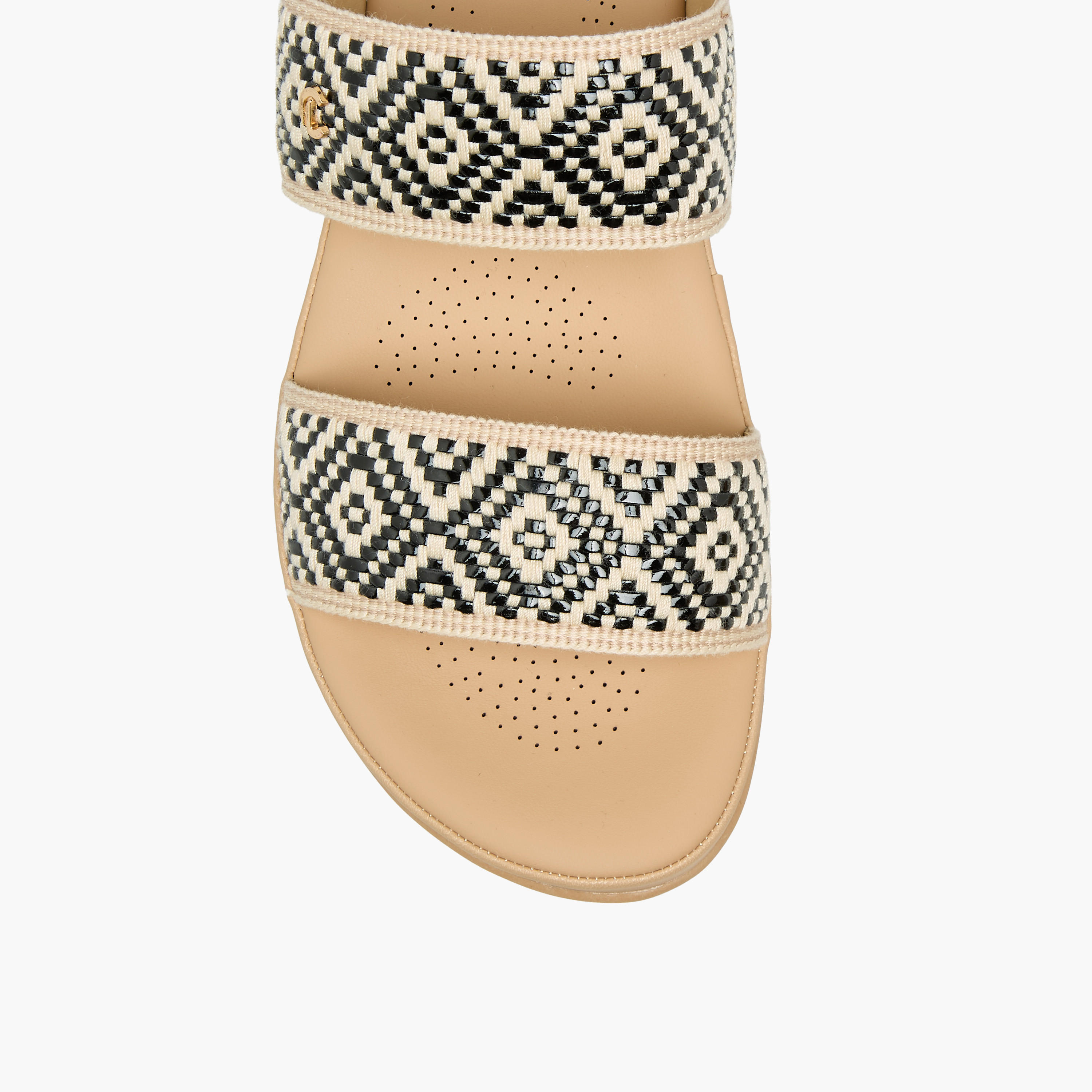 Le Confort Women Embellished Raffia Sandals-women-shoes-flats-sandals-image-4