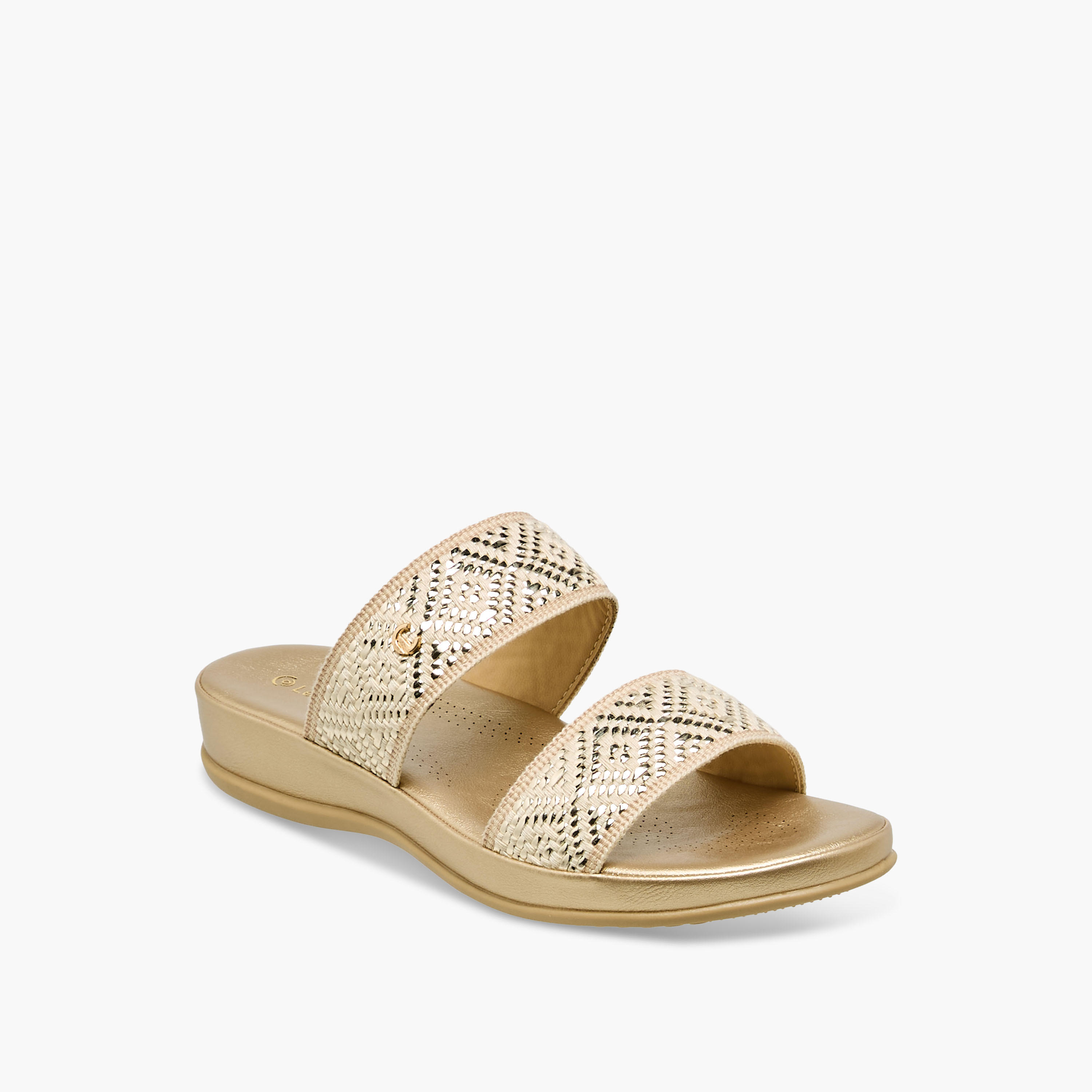 Le Confort Women Embellished Raffia Sandals-women-shoes-flats-sandals-image-2