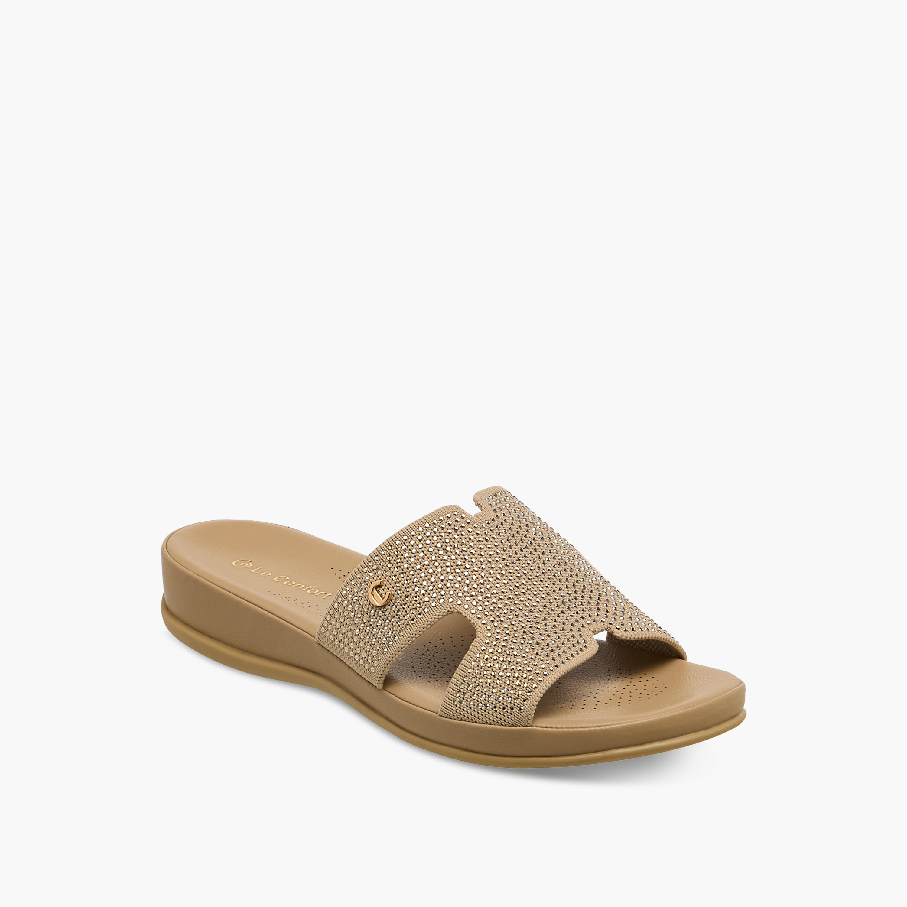 Le Confort Women Embellished Slide Sandals-women-shoes-flats-sandals-image-2