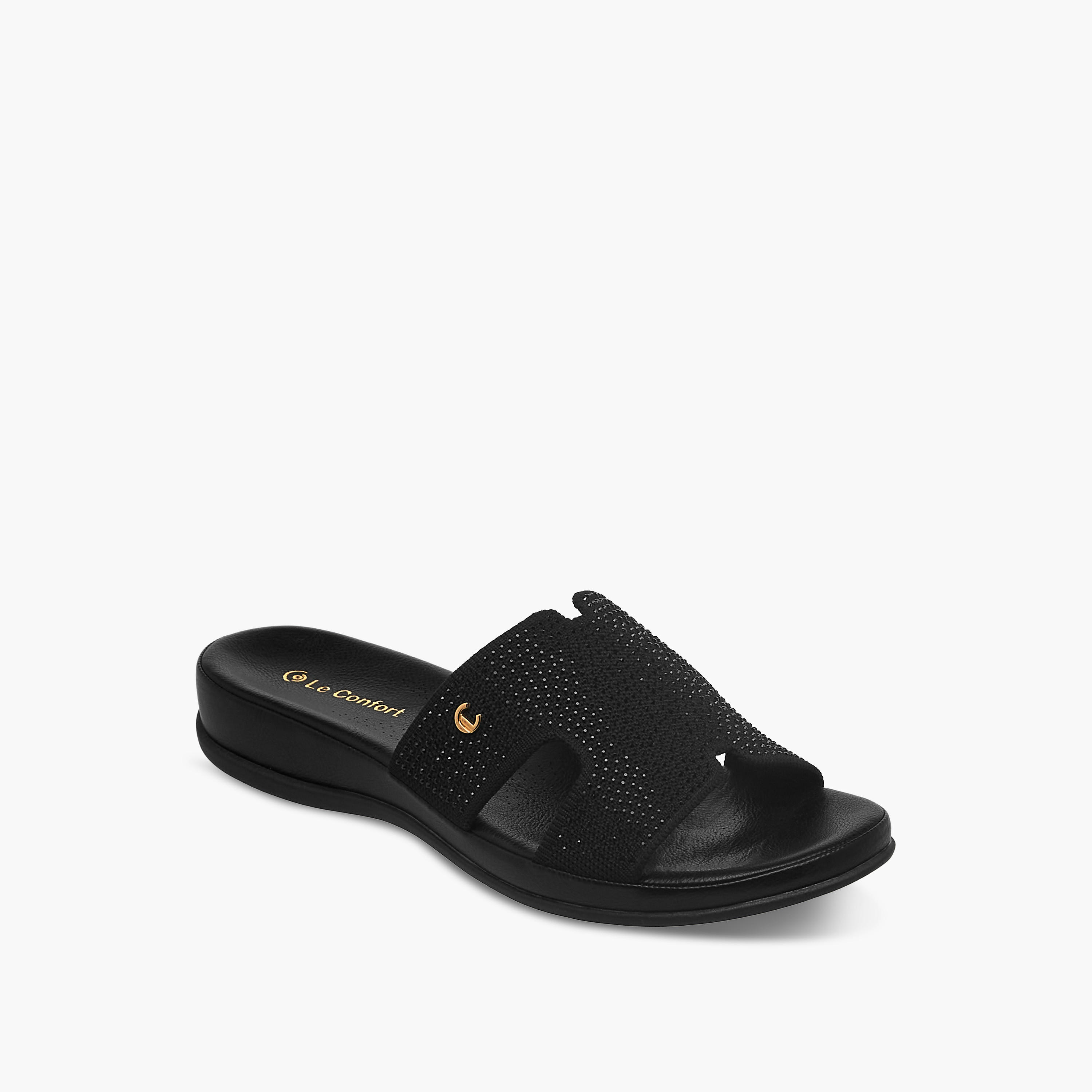 Le Confort Women Embellished Slide Sandals-women-shoes-flats-sandals-image-2