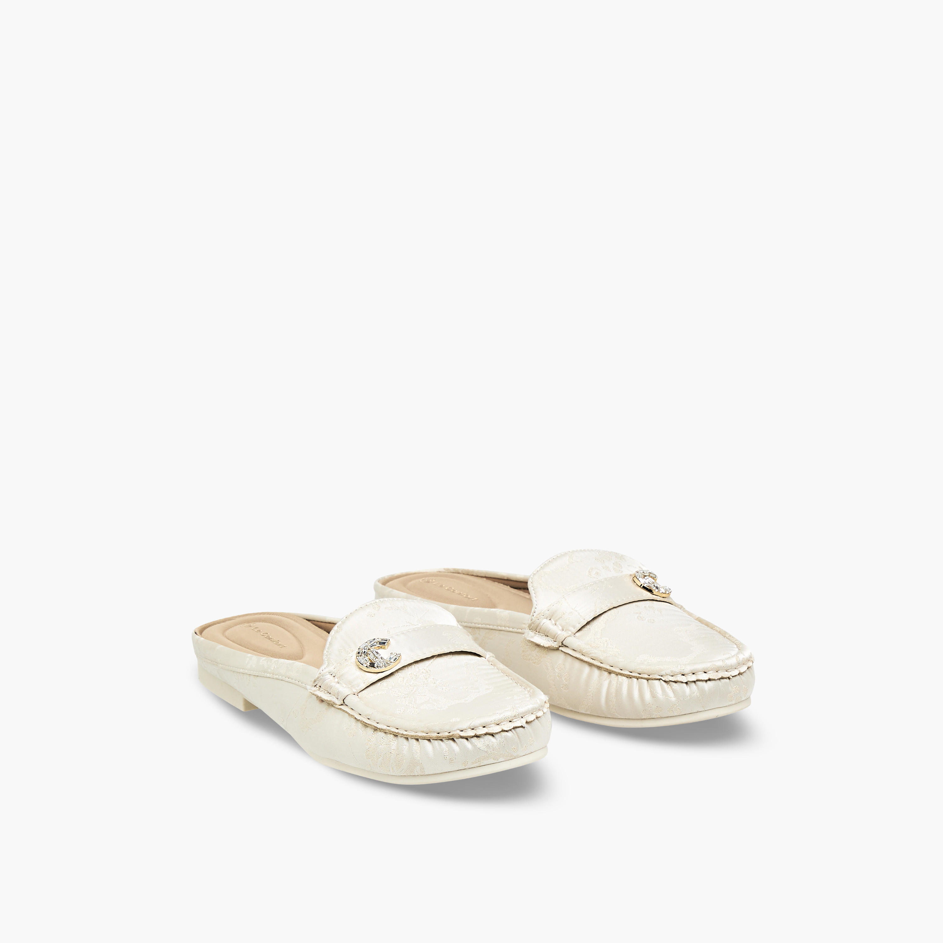 Le Confort Women Jacquard Mules-women-shoes-flats-mules-image-1