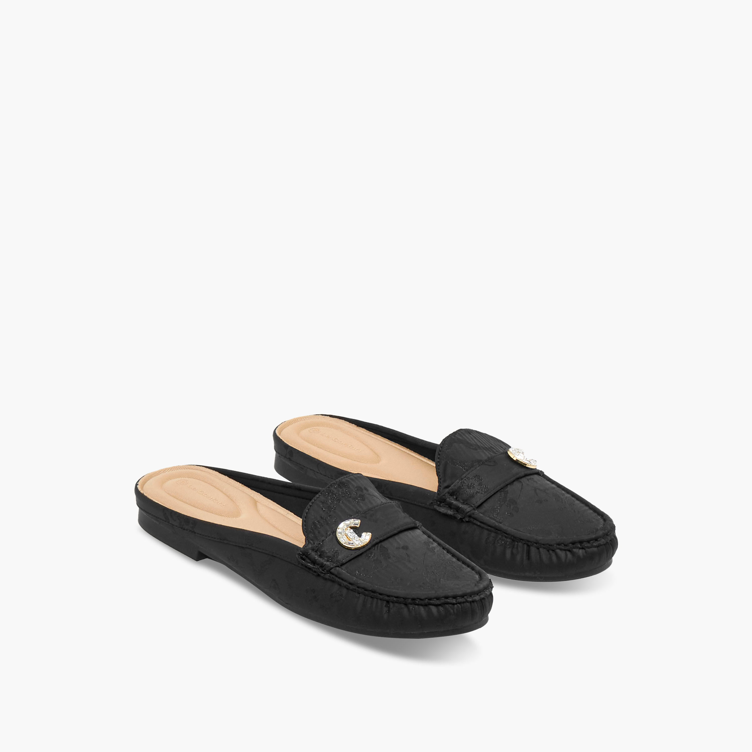 Le Confort Women Jacquard Mules-women-shoes-flats-mules-image-1