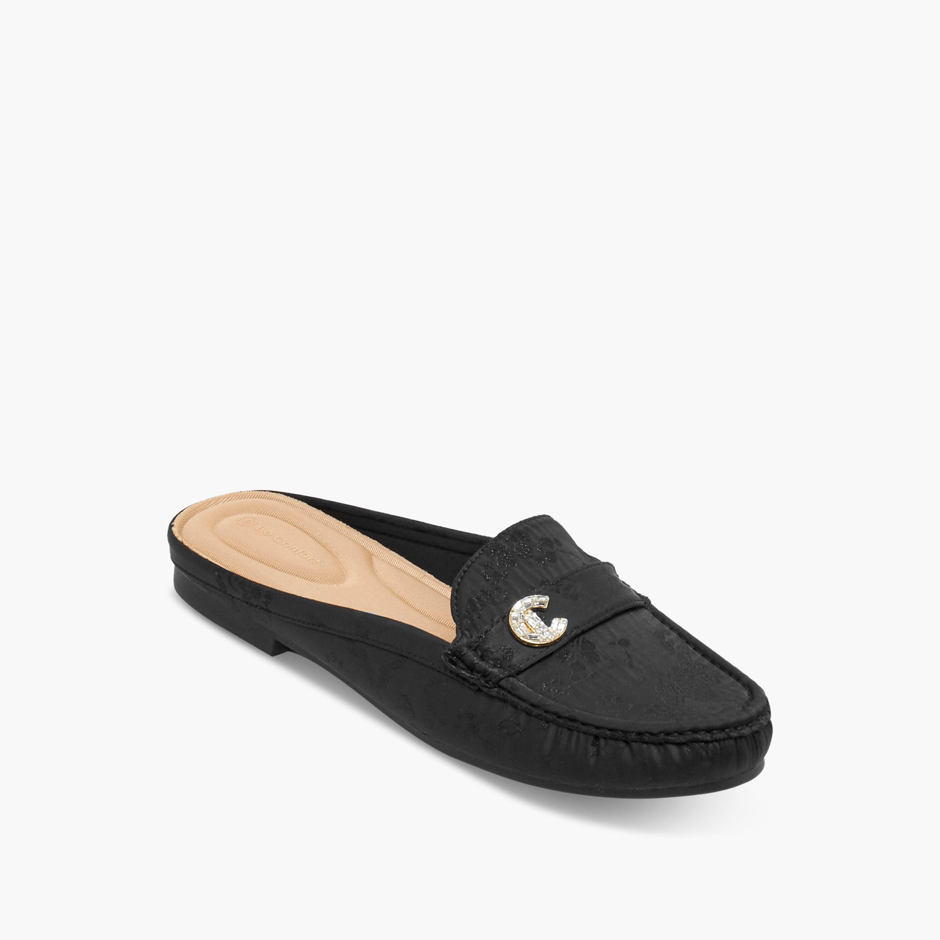 Le Confort Women Jacquard Mules-women-shoes-flats-mules-image-2