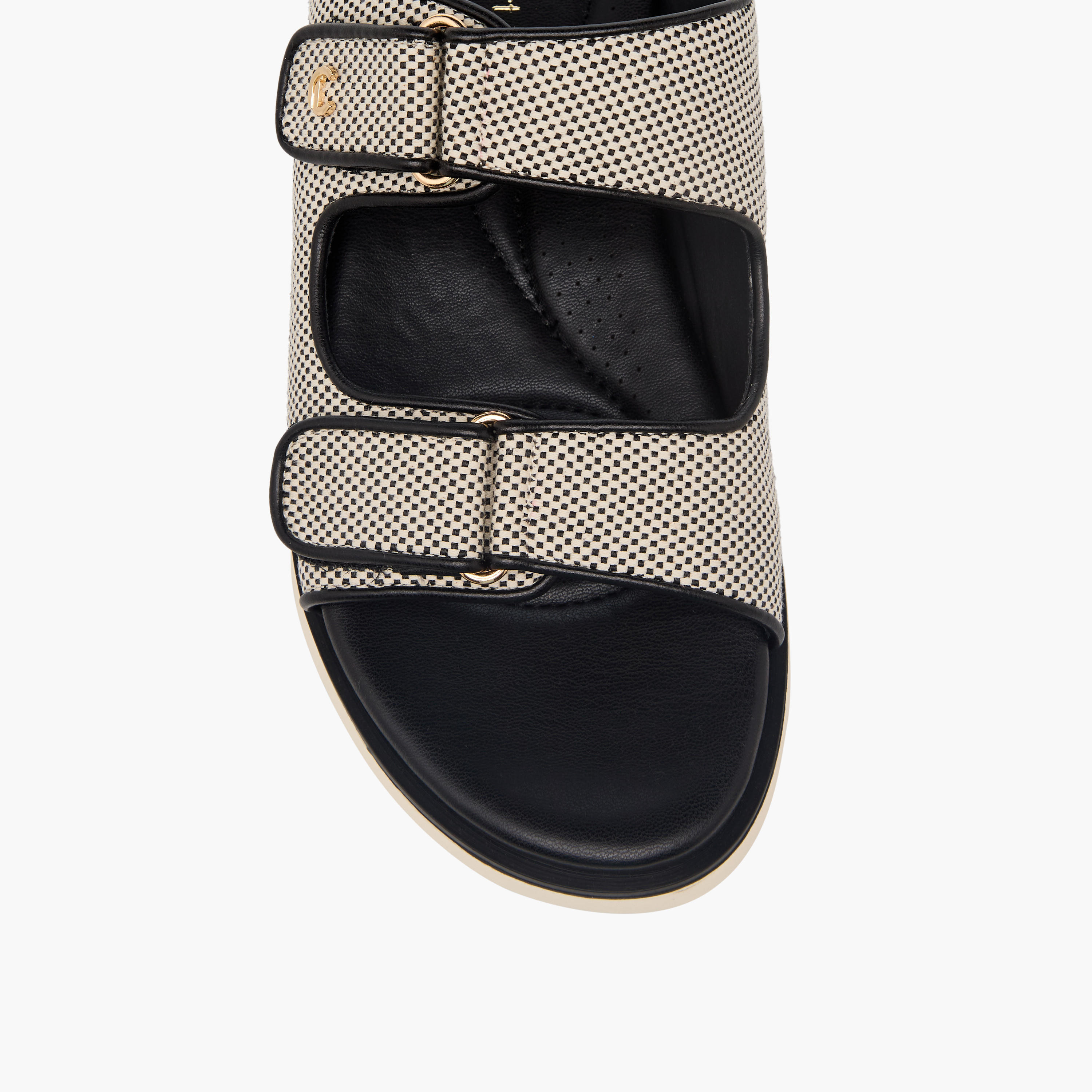 Le Confort Women Weave Textured Slip-On Comfort Sandals-women-shoes-flats-sandals-image-4
