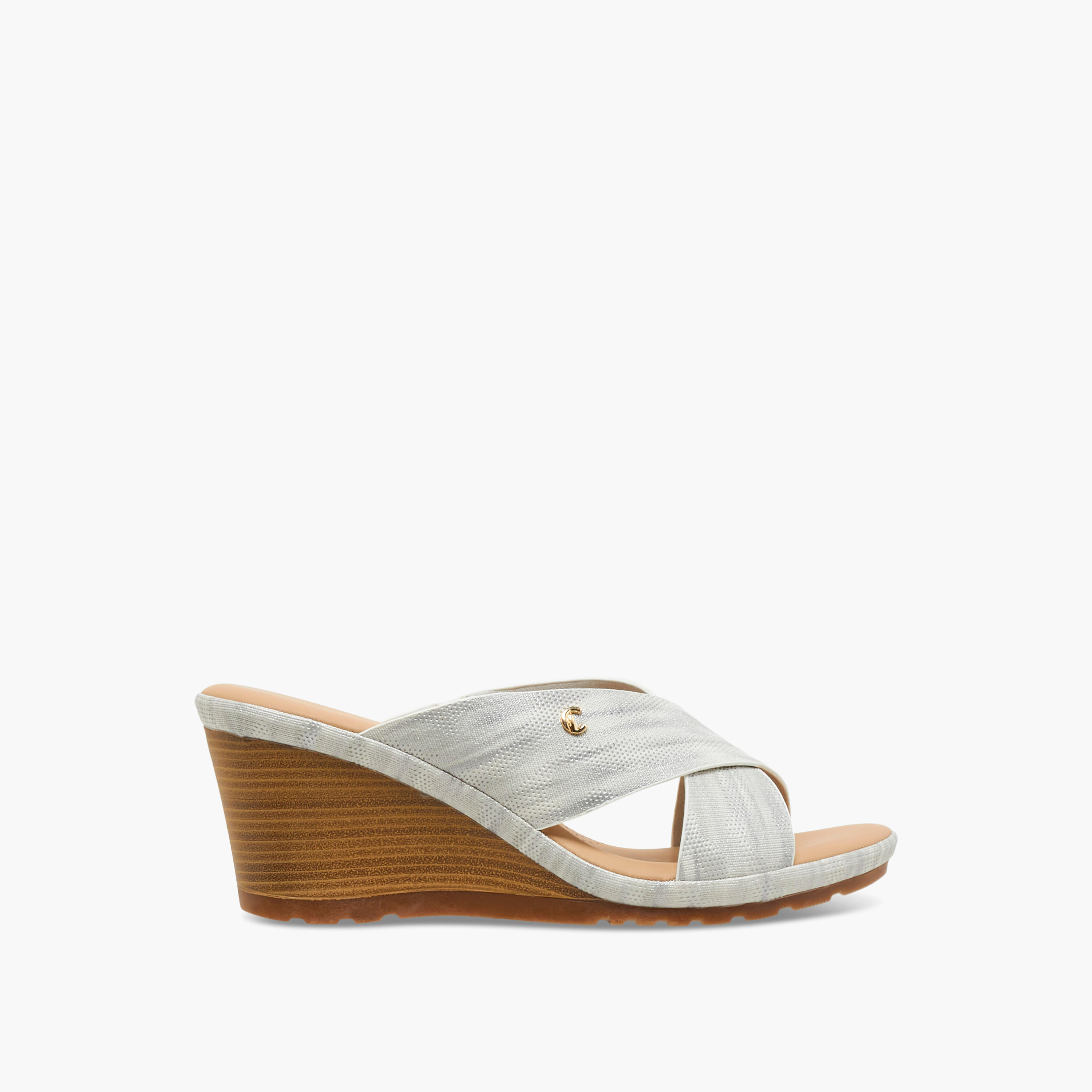 Le Confort Women Cross Strap Wedge Heel Sandals-women-shoes-sandals-heeled-image-3