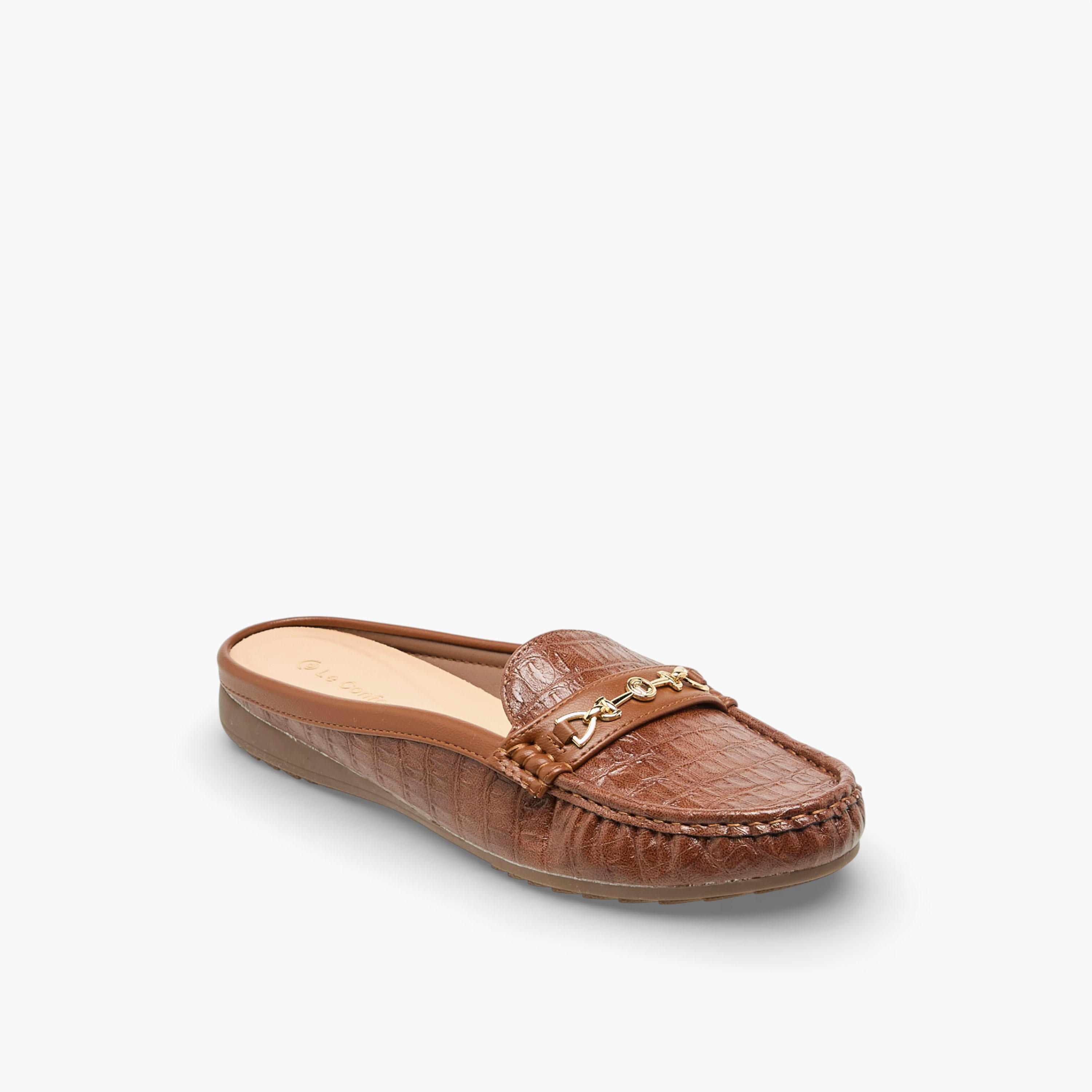 Le Confort Women Metal Accent Mules-women-shoes-flats-mules-image-2