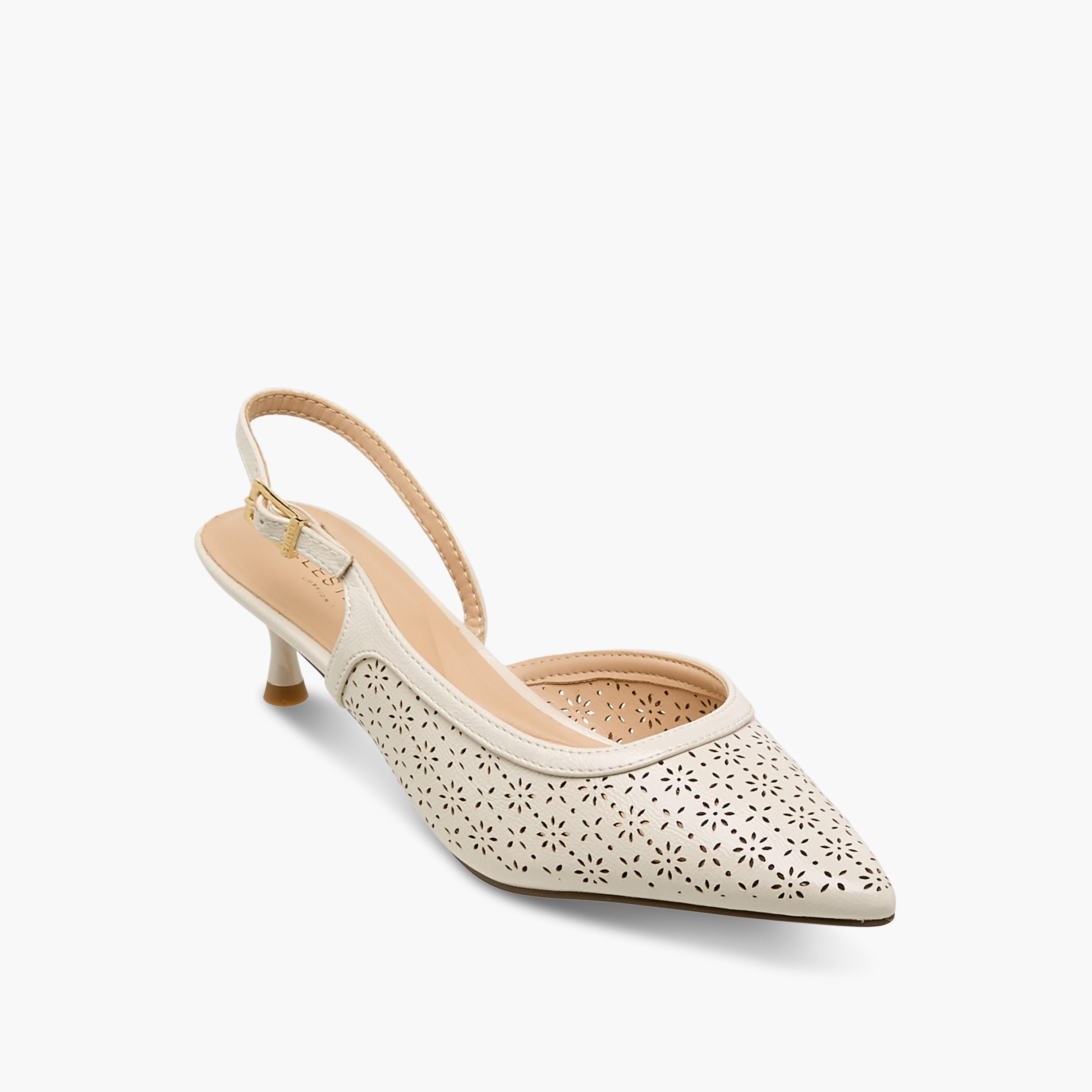 Celeste Women Laser Cut Kitten Heel Mules-women-shoes-heels-image-2