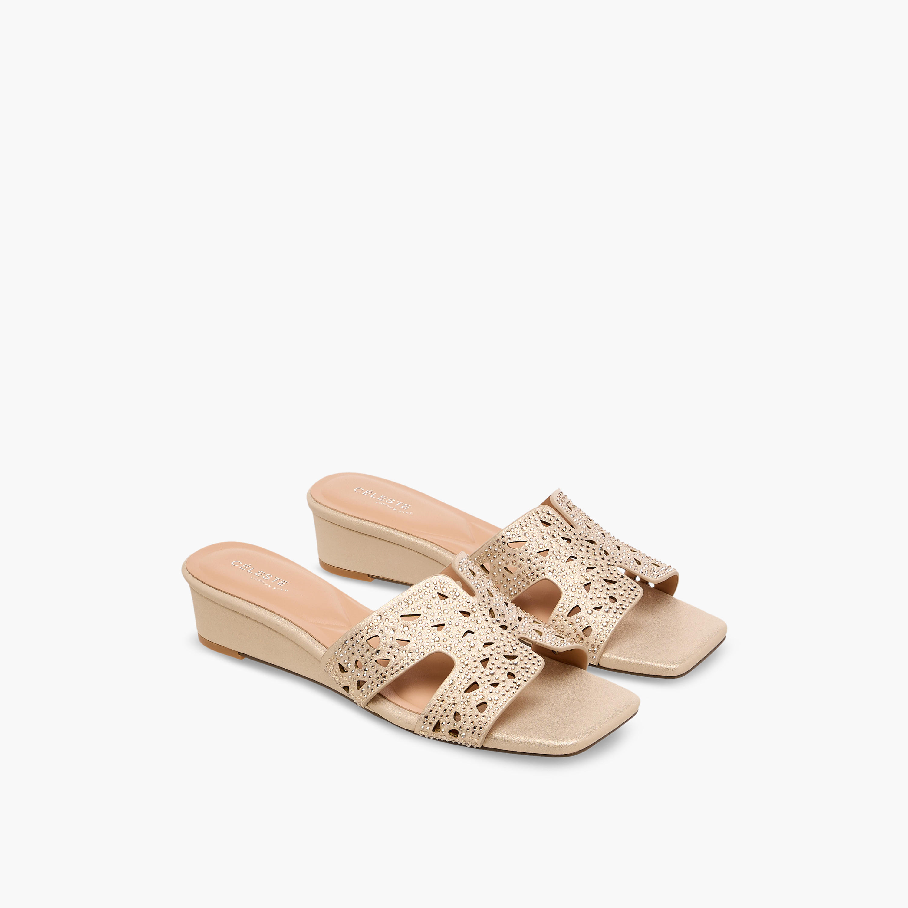 Celeste Women Embellished Wedge Heel Sandals-women-shoes-sandals-heeled-image-1