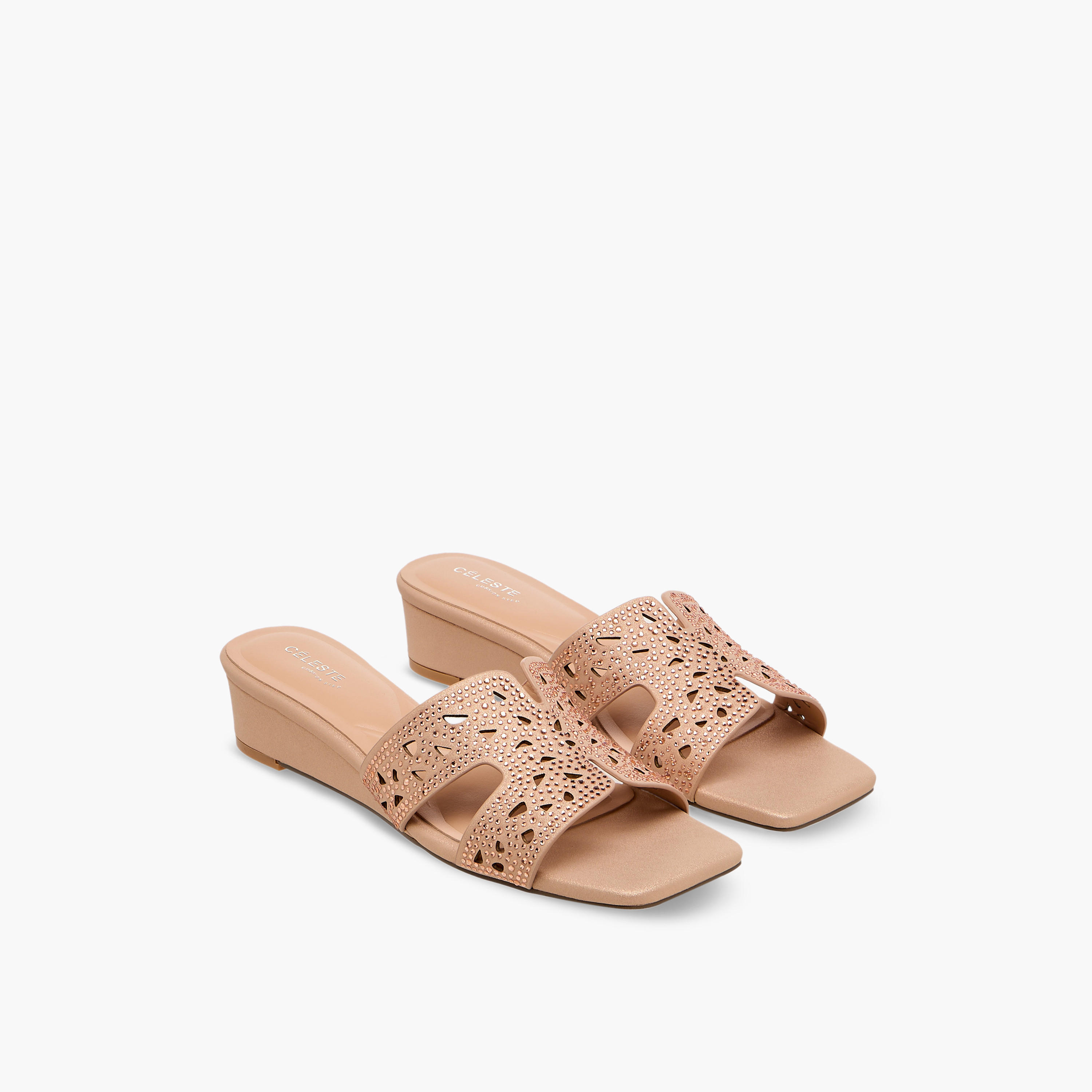Celeste Women Embellished Wedge Heel Sandals-women-shoes-sandals-heeled-image-1