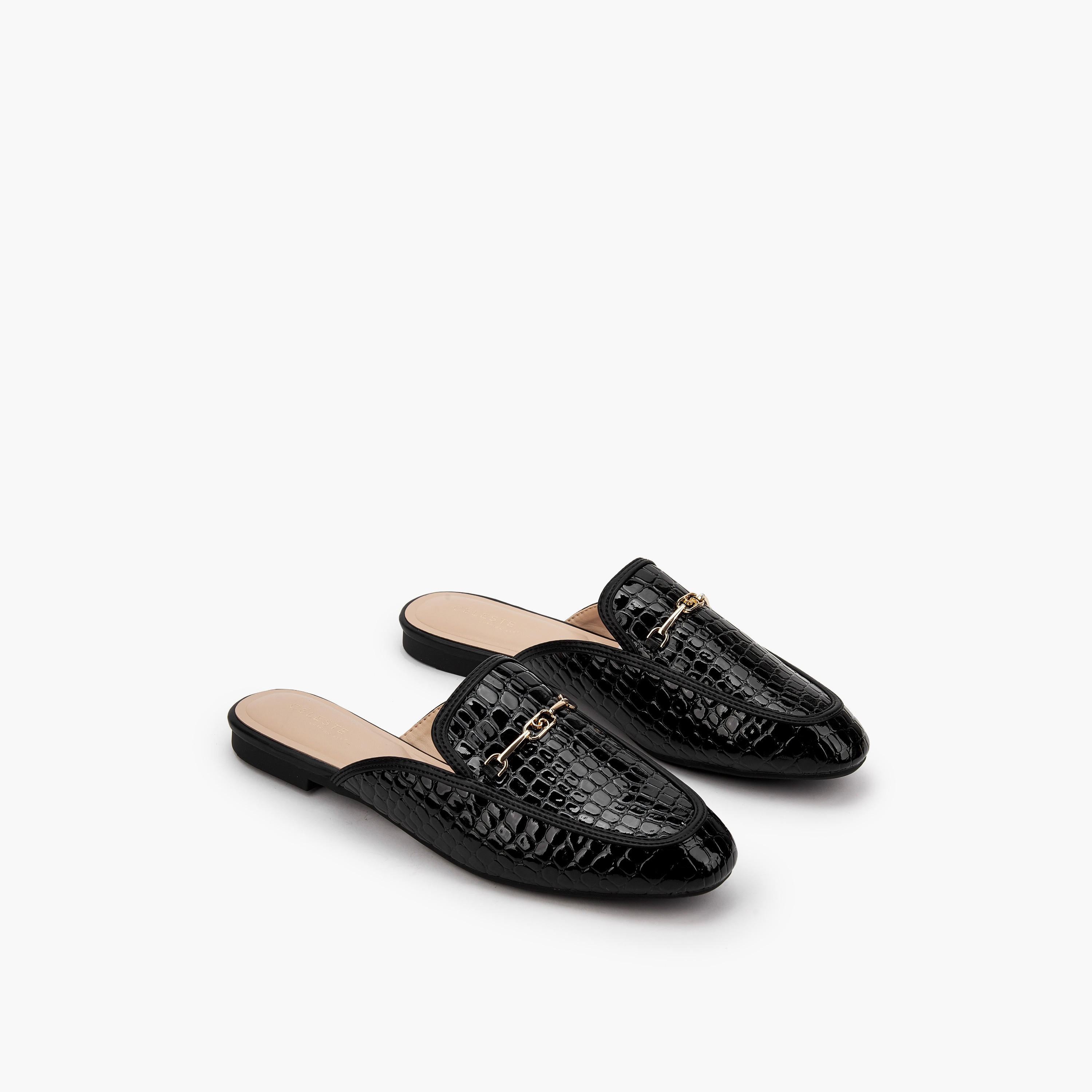 Celeste Women Textured Mules-women-shoes-flats-mules-image-1