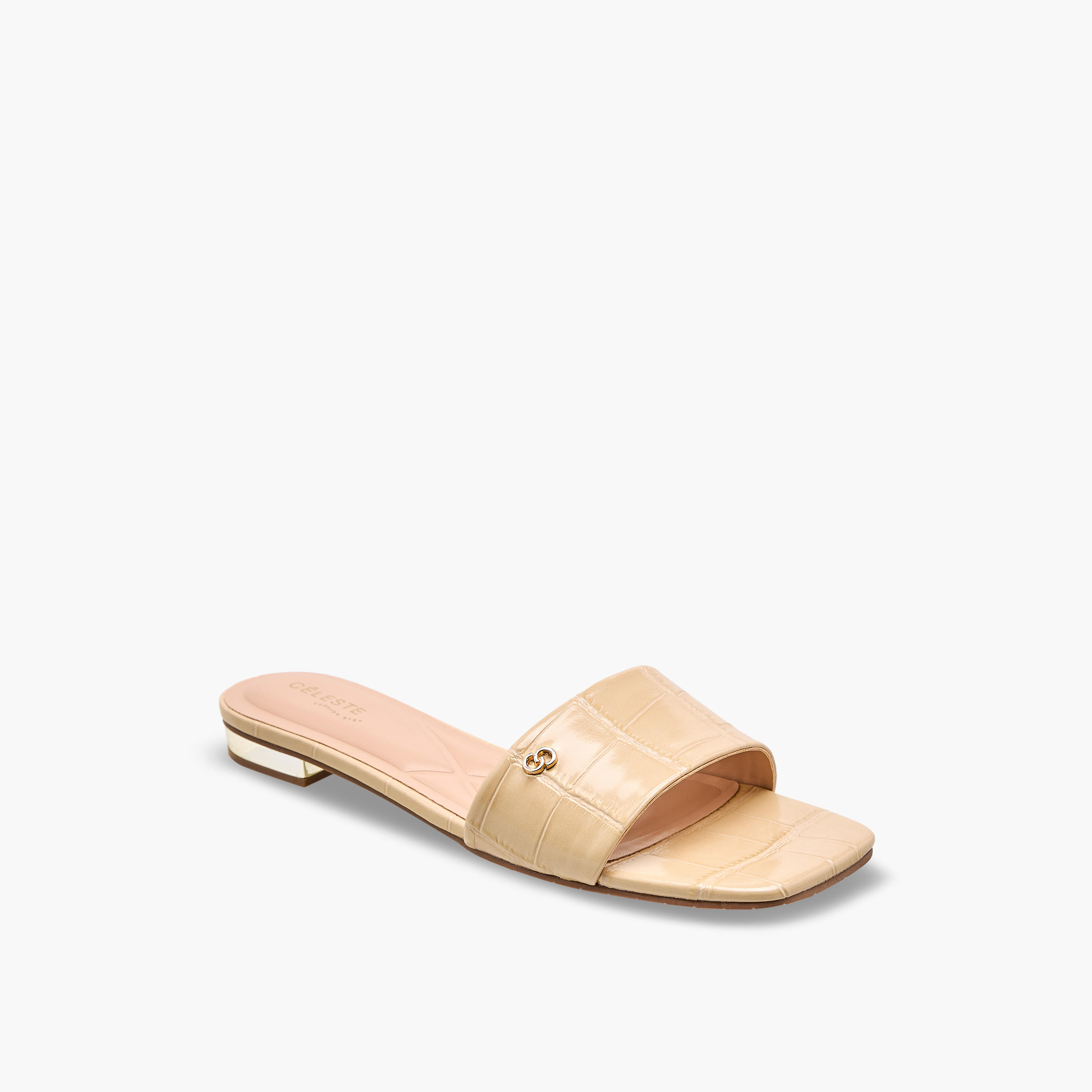 Celeste Women Textured Flat Sandals-women-shoes-flats-sandals-image-2
