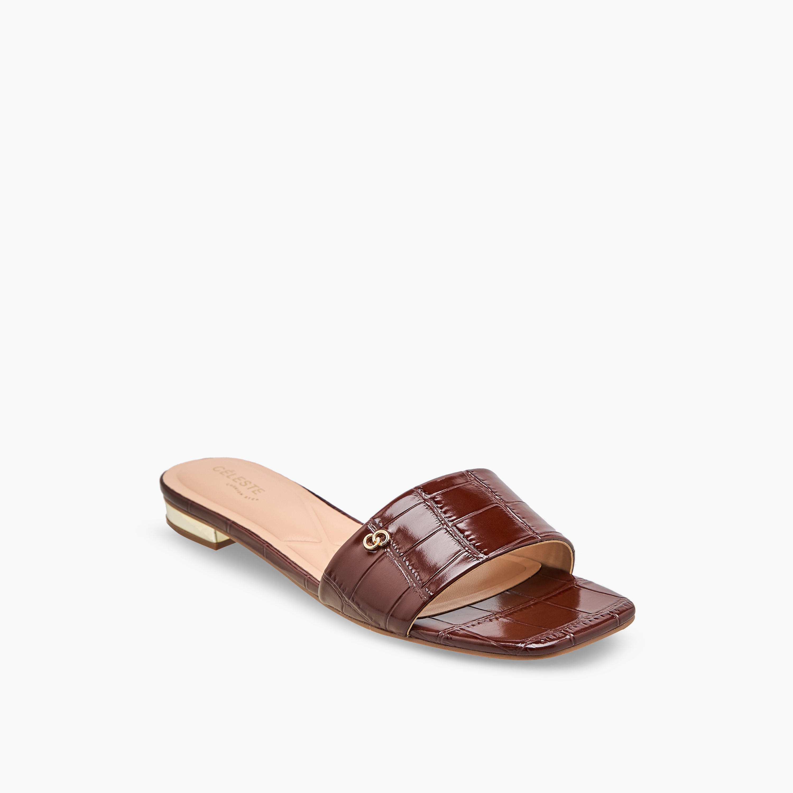 Celeste Women Textured Flat Sandals-women-shoes-flats-sandals-image-2