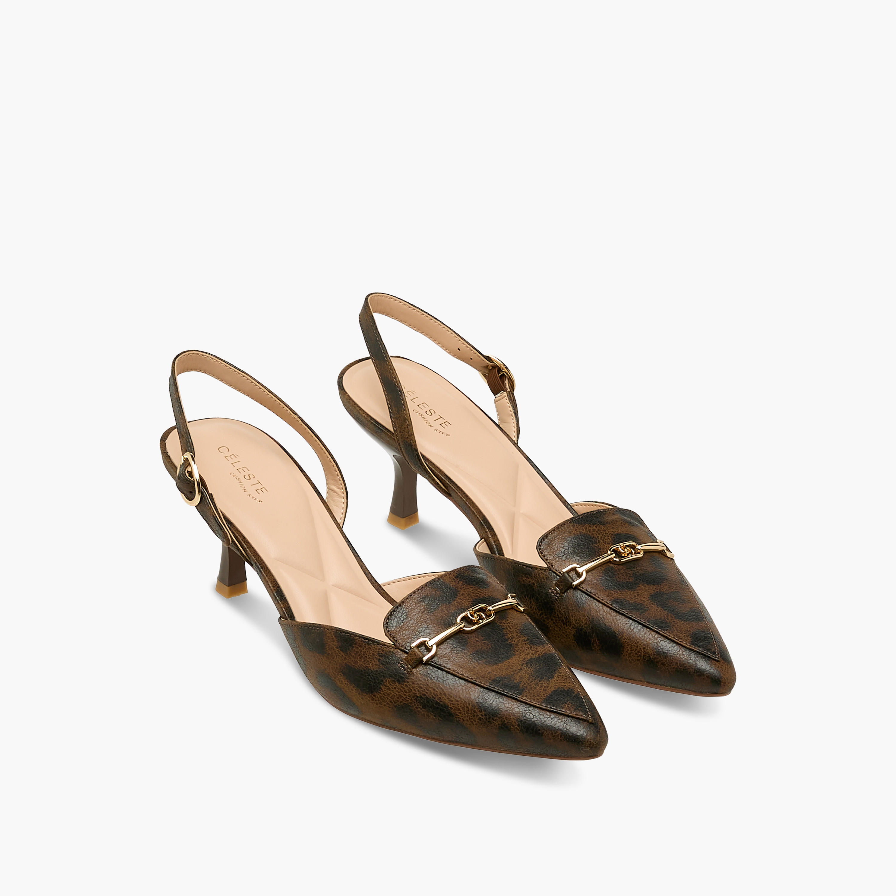 Celeste Women Animal Print Kitten Heel Mules-women-shoes-heels-image-1