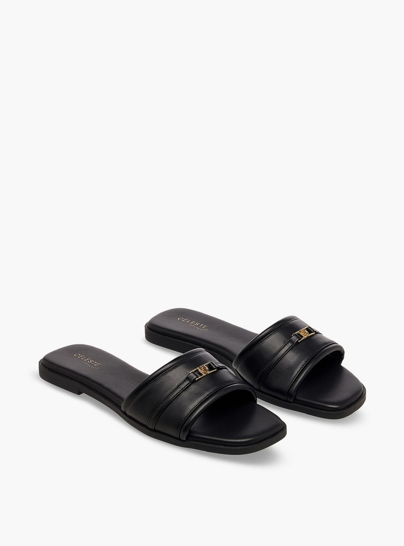 Celeste Women Metal Accent Flat Sandals-women-shoes-flats-sandals-image-2