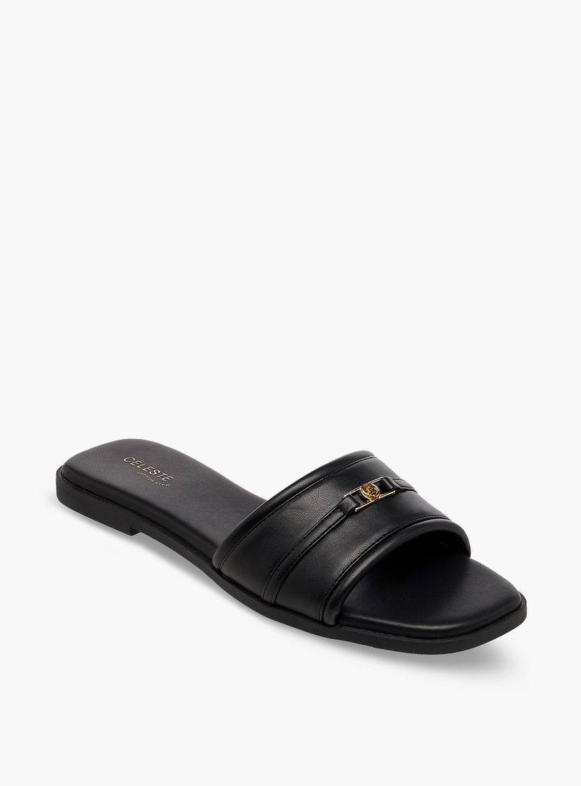Celeste Women Metal Accent Flat Sandals-women-shoes-flats-sandals-image-3
