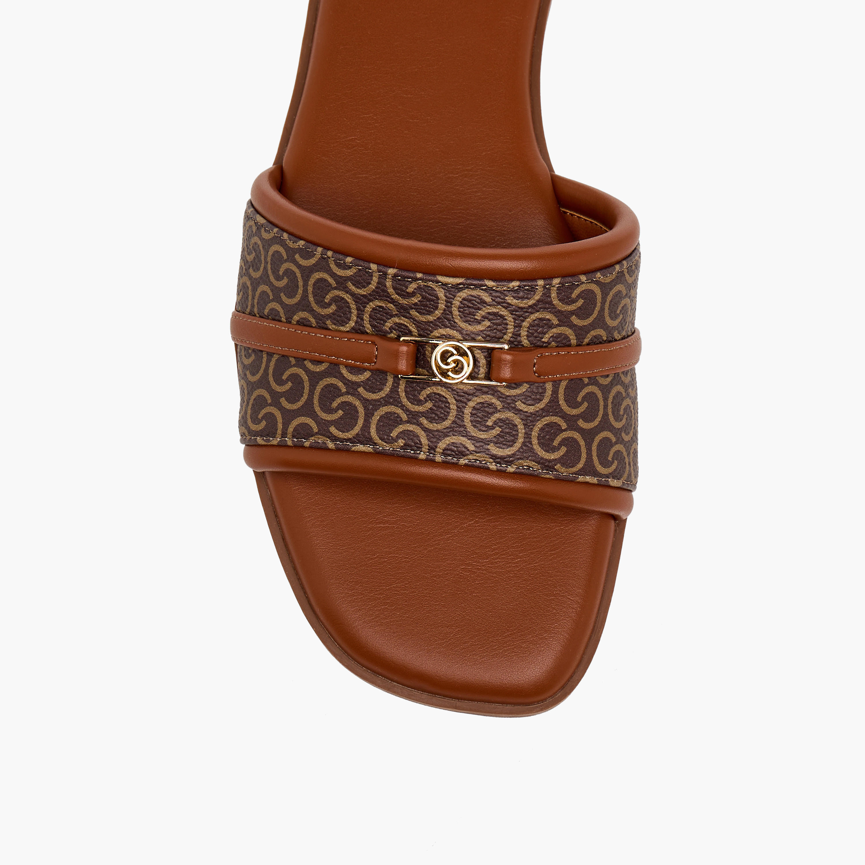Celeste Women Monogram Accent Flat Sandals-women-shoes-flats-sandals-image-5