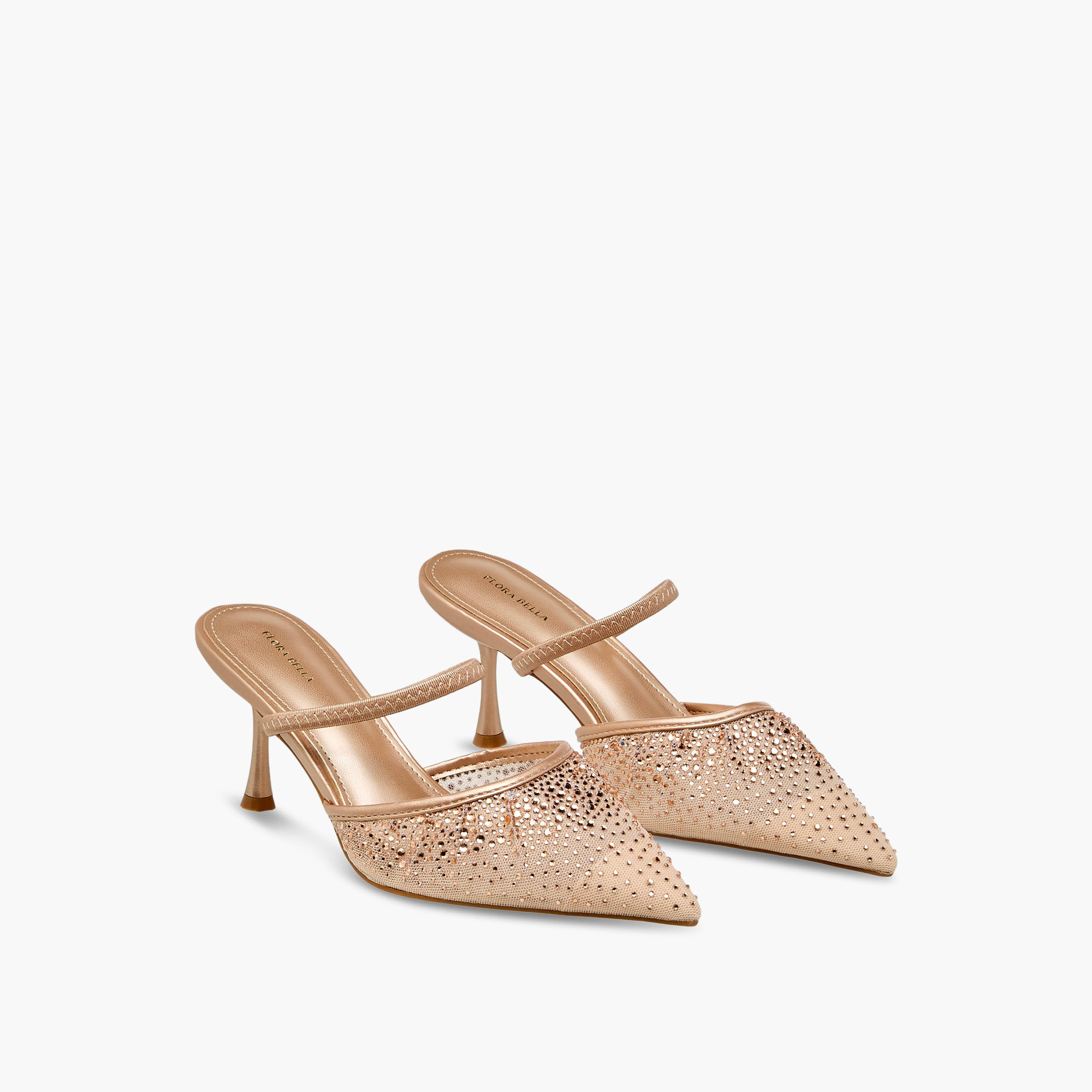 Flora Bella Women Embellished Flared Heel Mules-women-shoes-heels-image-1