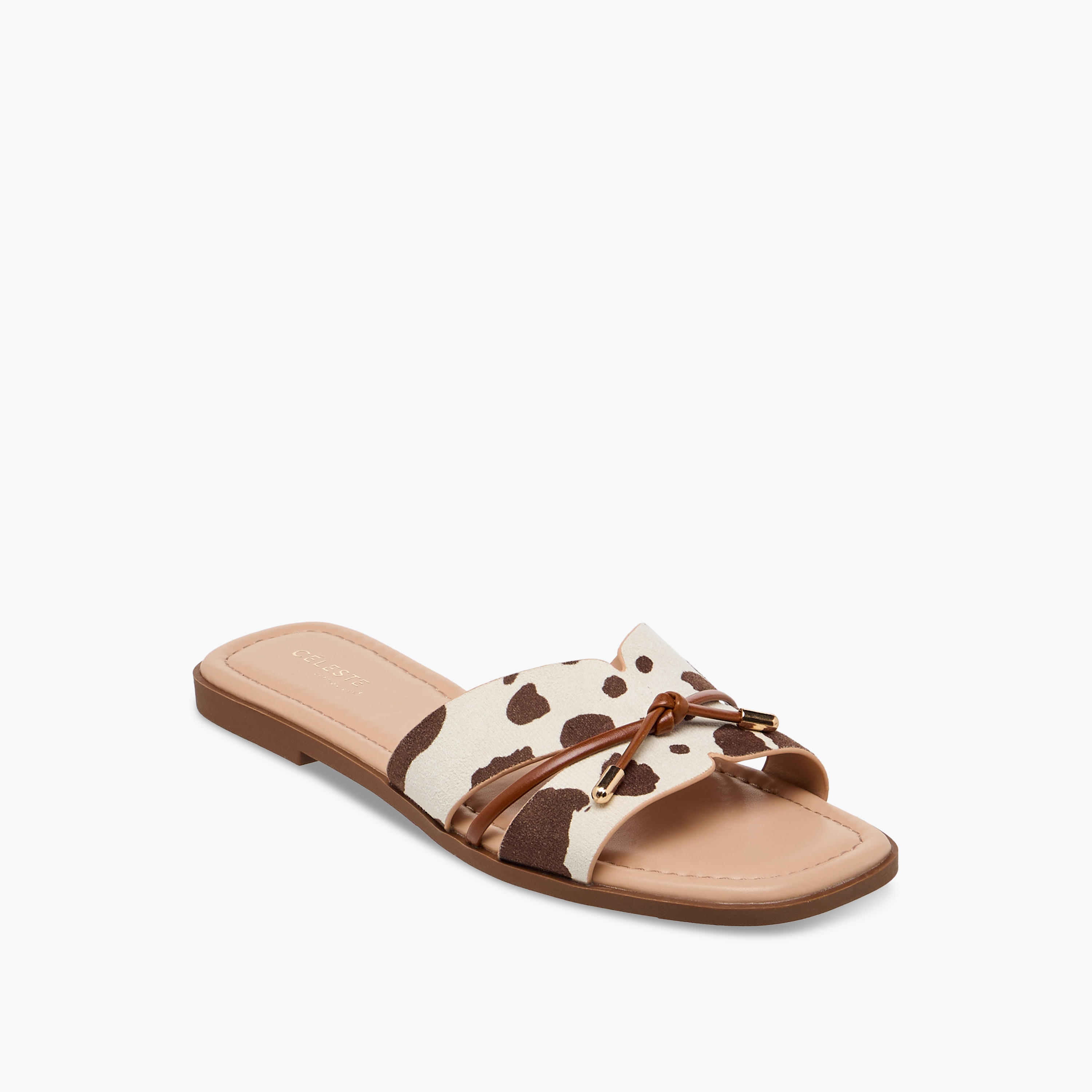 Celeste Women Animal Print Sandals-women-shoes-flats-sandals-image-2