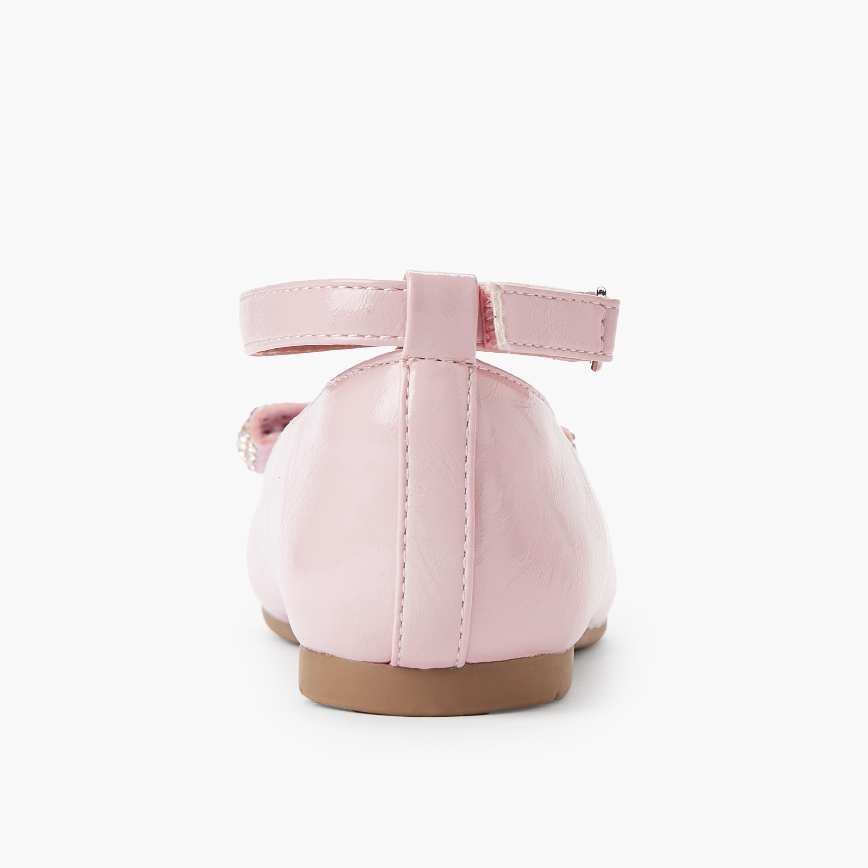 Celeste Girls Bow Embellished Ballerina Shoes-girls-shoes-ballerinas-image-4