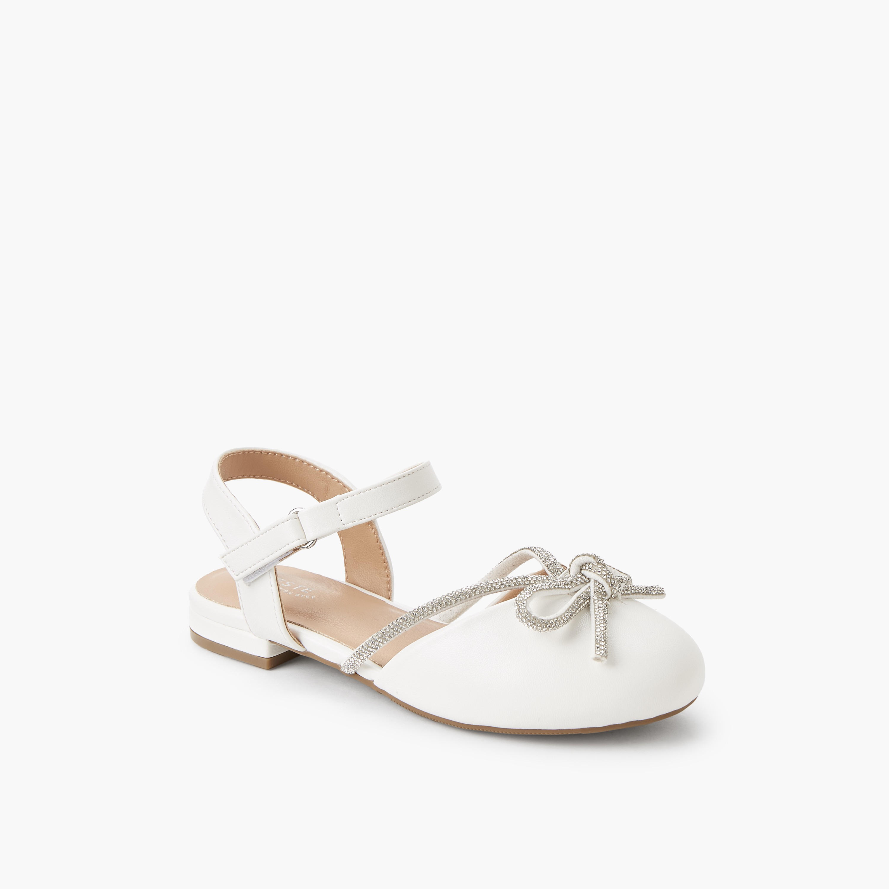 حذاء باليرينا بشريط إغلاق لاصق للبنات من سيليست-girls-shoes-ballerinas-image-3