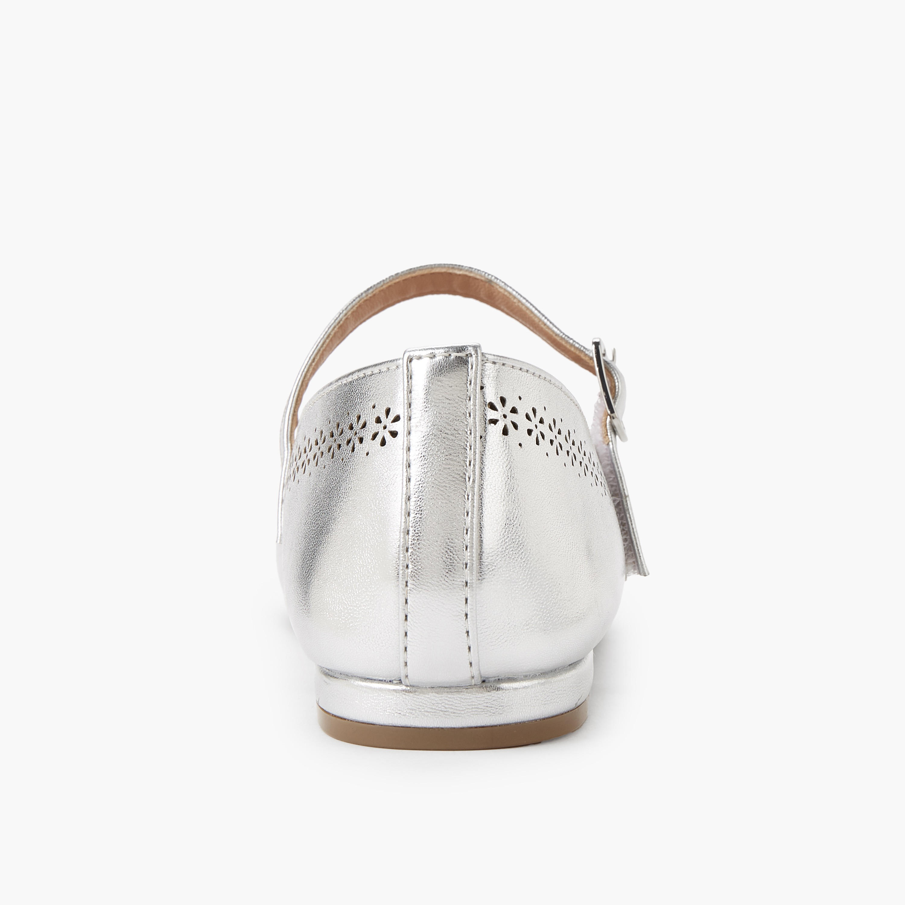 Little Missy Girls Laser Cut Ballerina Shoes-girls-shoes-maryjanes-image-4
