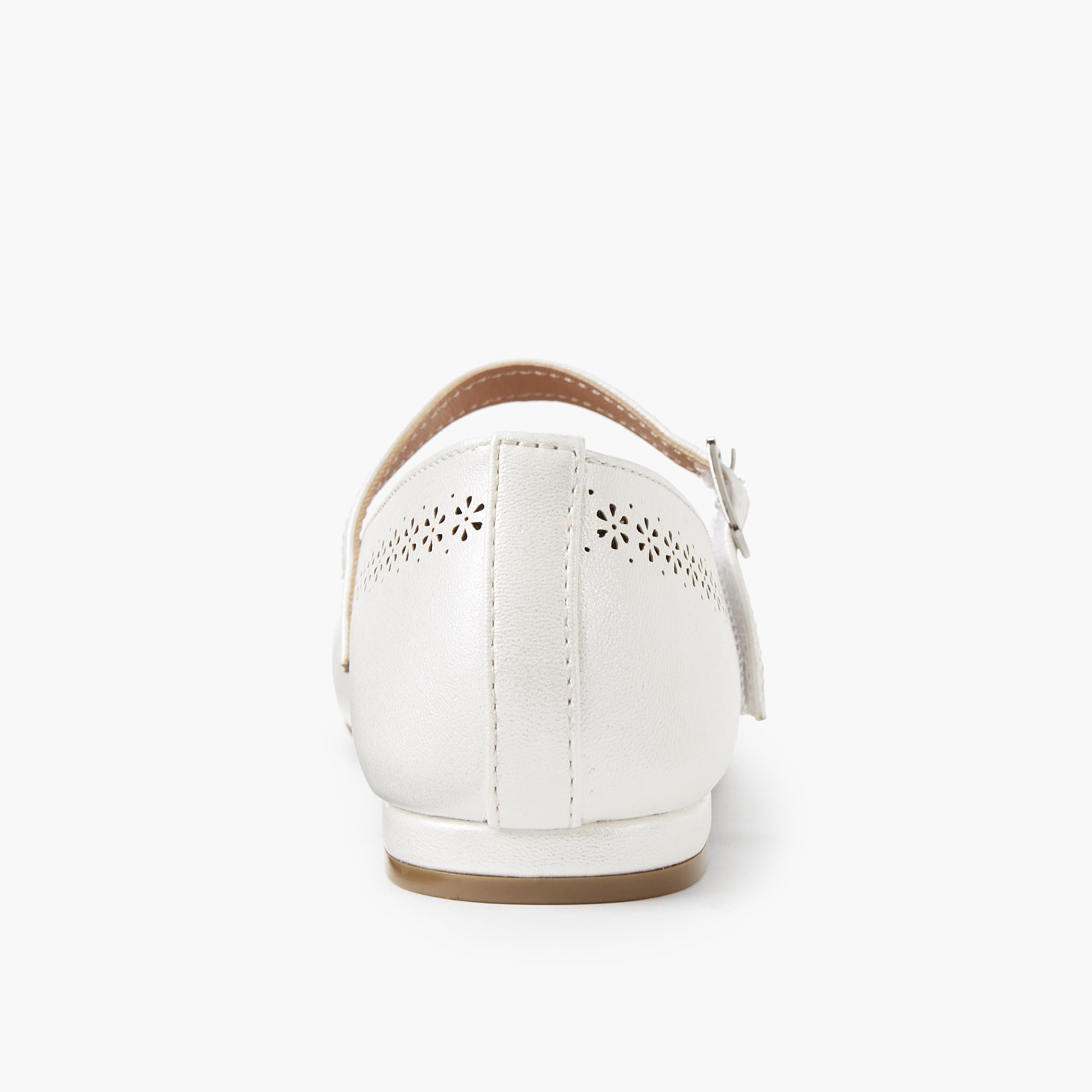 Little Missy Girls Laser Cut Ballerina Shoes-girls-shoes-maryjanes-image-4