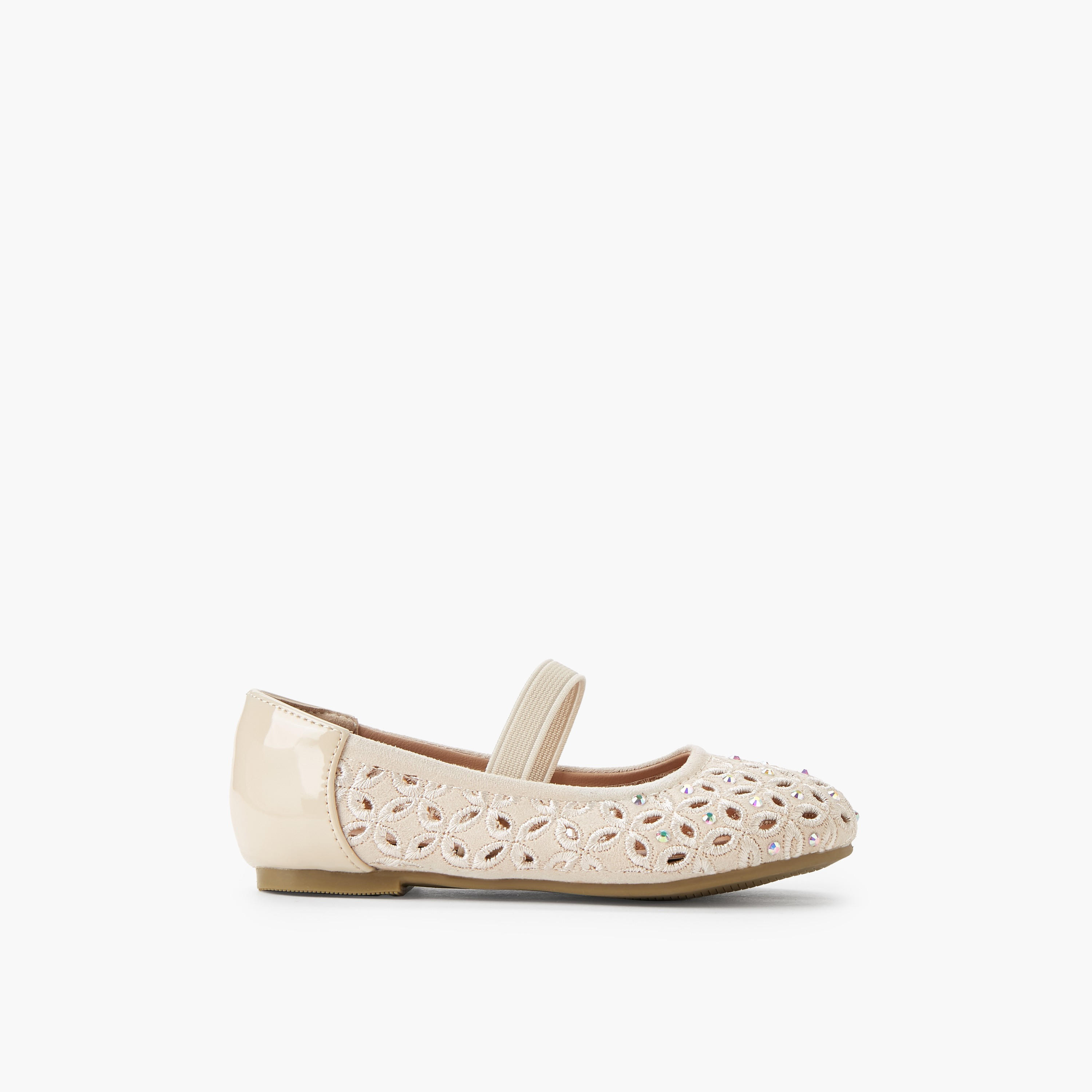 Juniors Girls Embellished Ballerina Shoes-girls-shoes-ballerinas-image-3