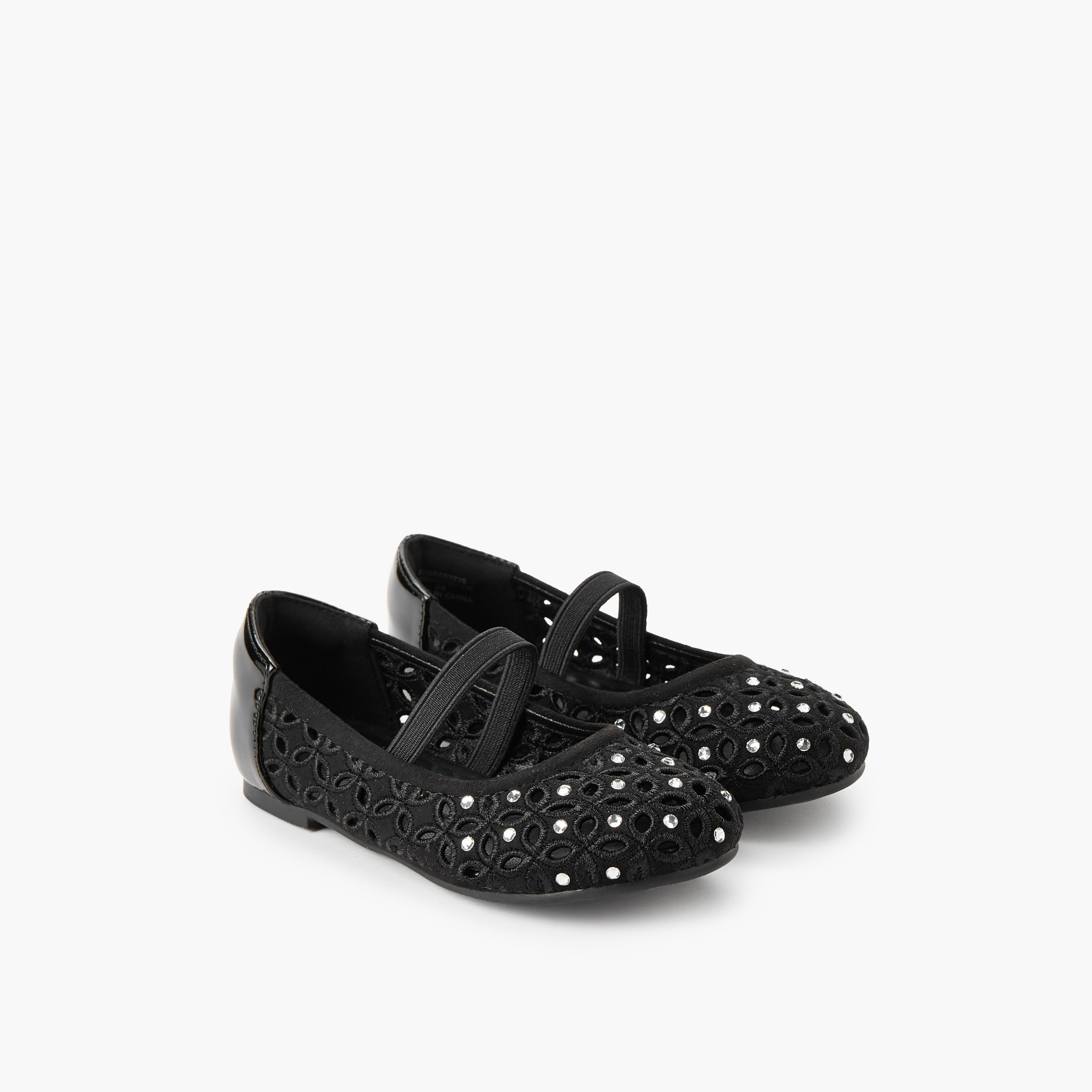 Juniors Girls Embellished Ballerina Shoes-girls-shoes-ballerinas-image-1