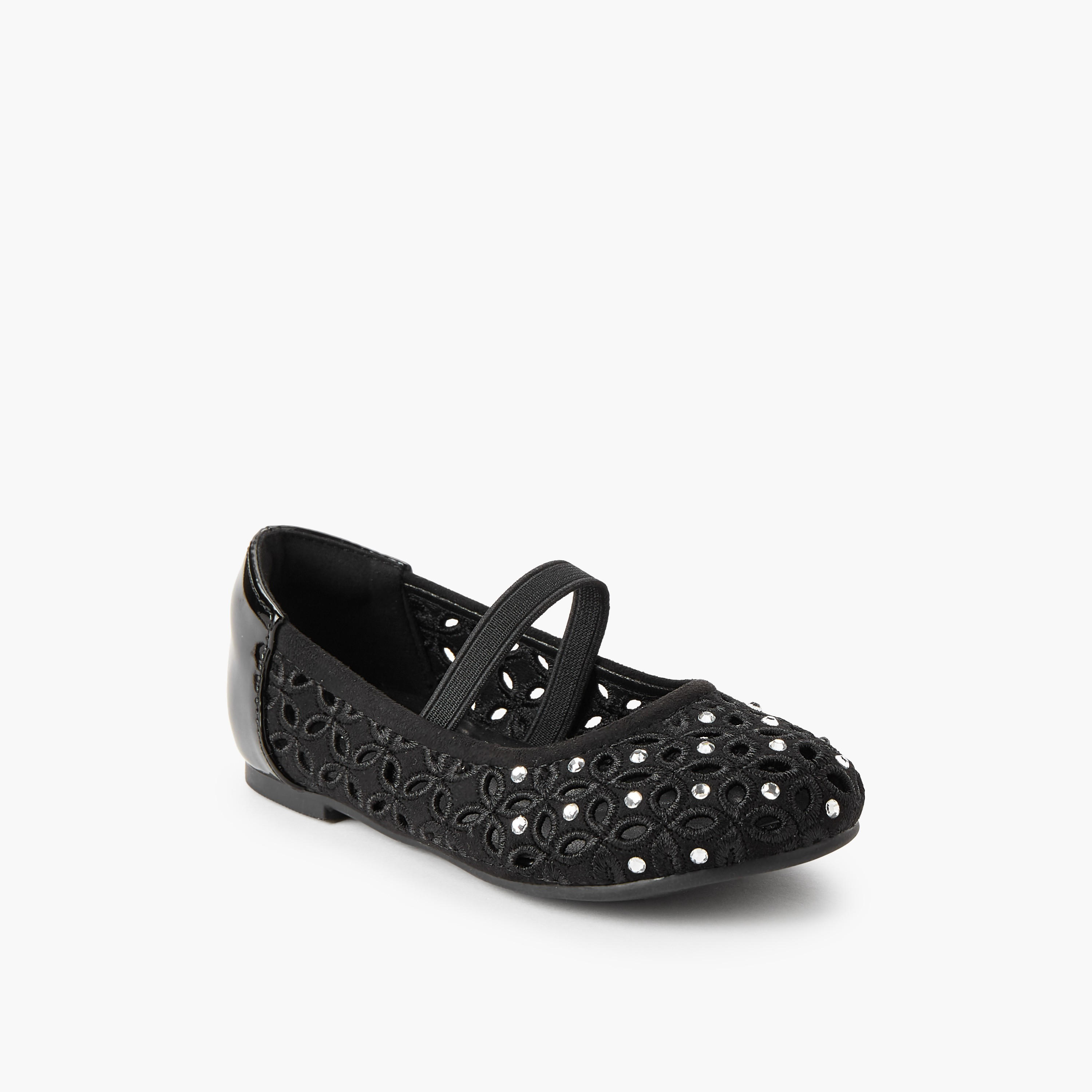 Juniors Girls Embellished Ballerina Shoes-girls-shoes-ballerinas-image-2