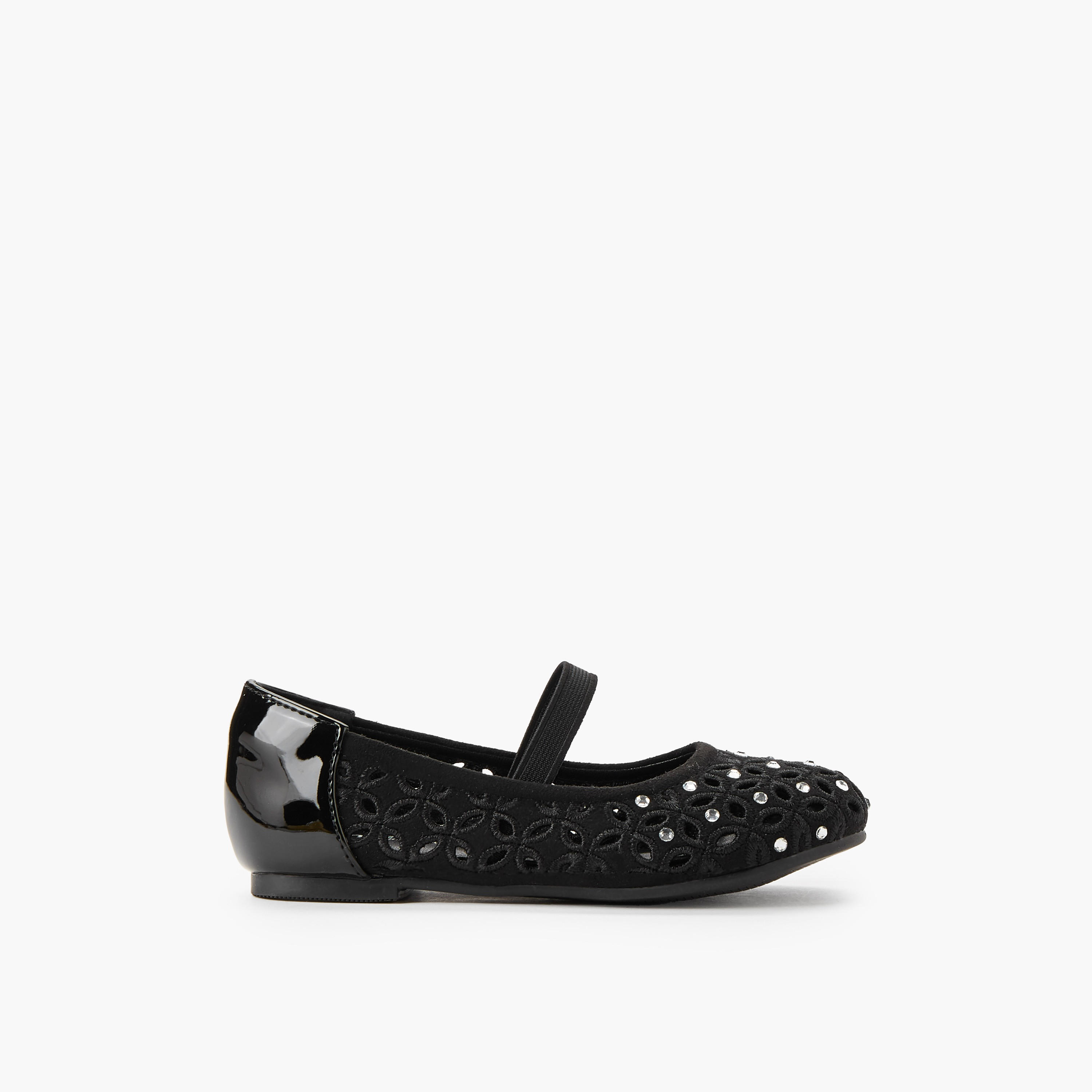 Juniors Girls Embellished Ballerina Shoes-girls-shoes-ballerinas-image-3