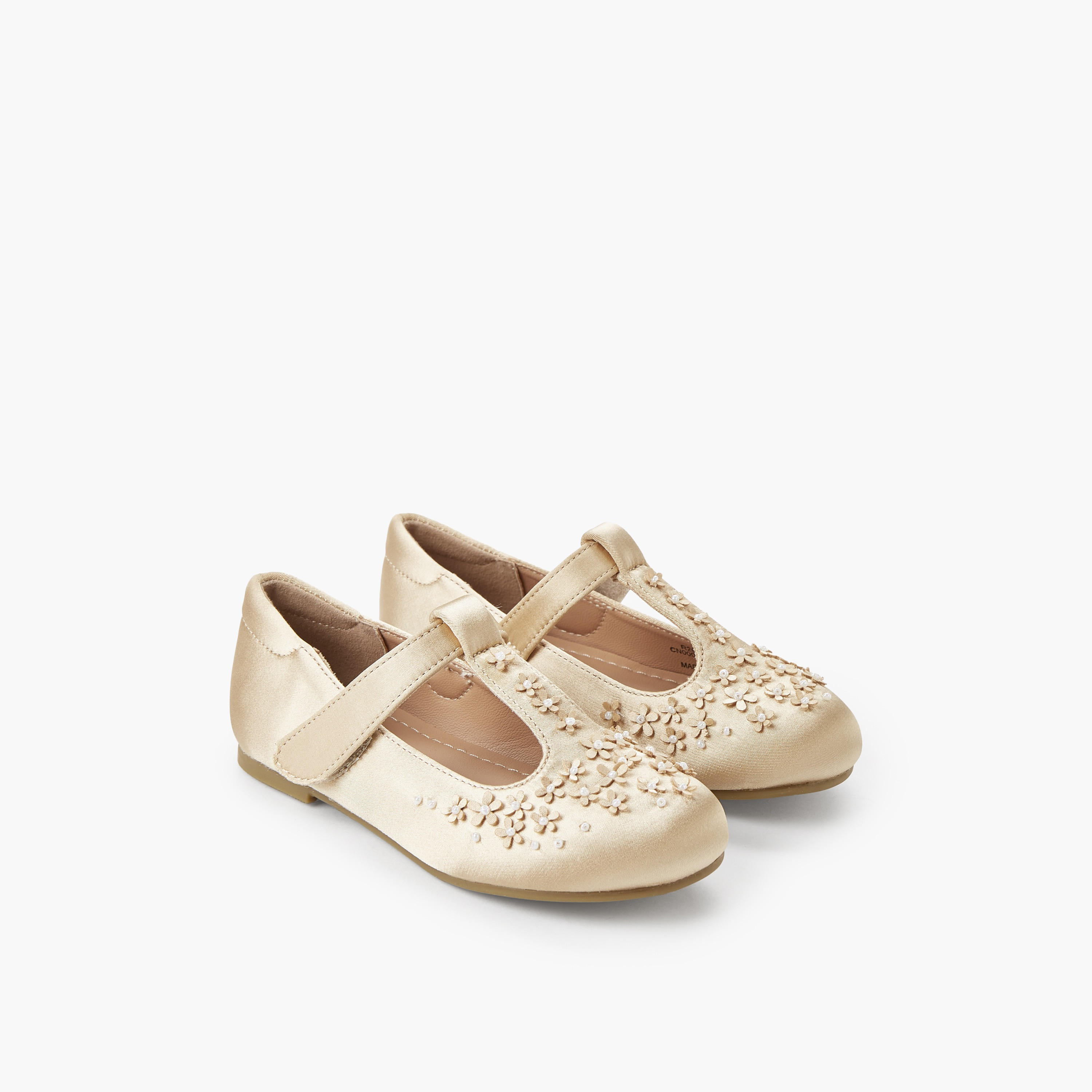 Juniors Girls Floral Embellished Mary Jane Shoes-girls-shoes-maryjanes-image-1