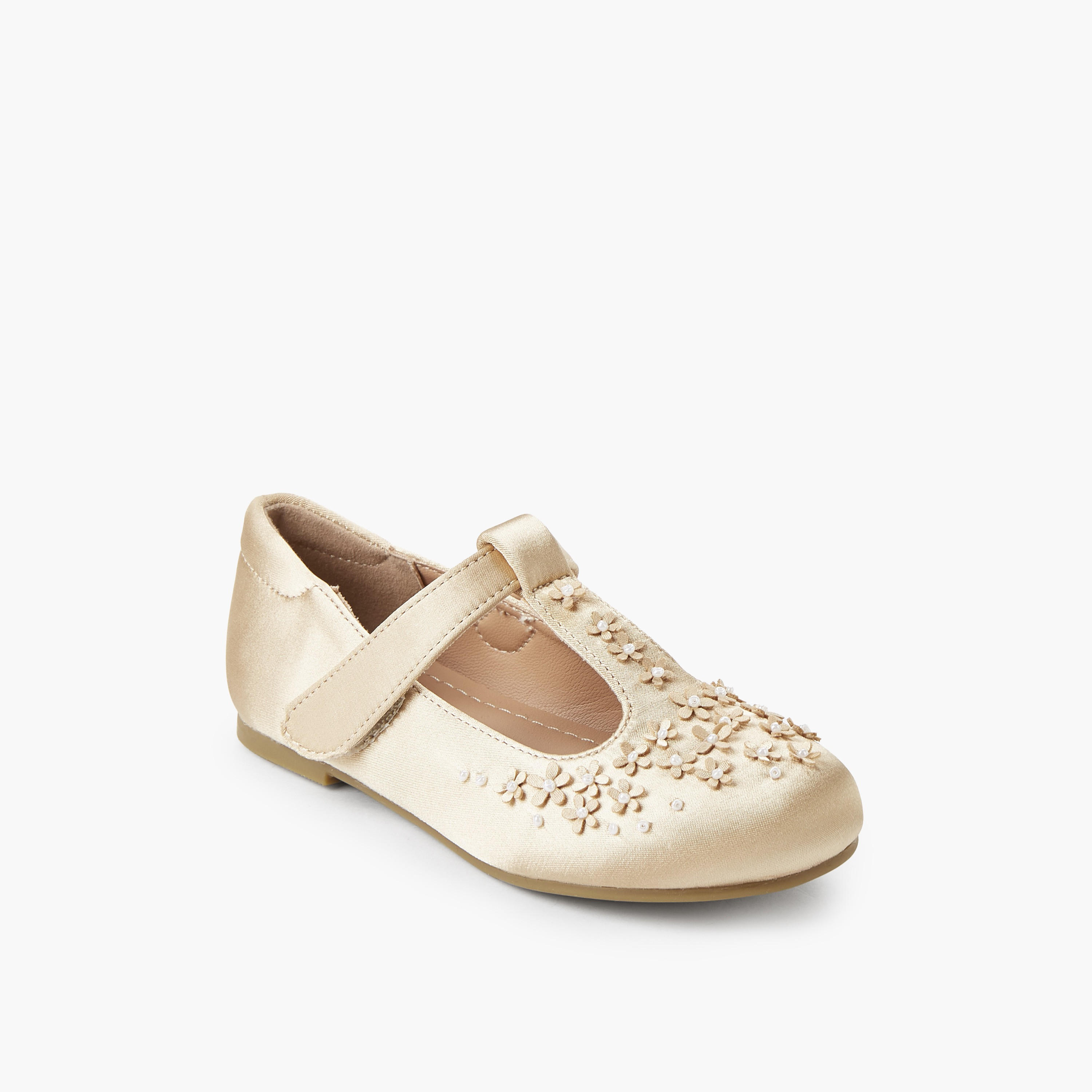 Juniors Girls Floral Embellished Mary Jane Shoes-girls-shoes-maryjanes-image-2