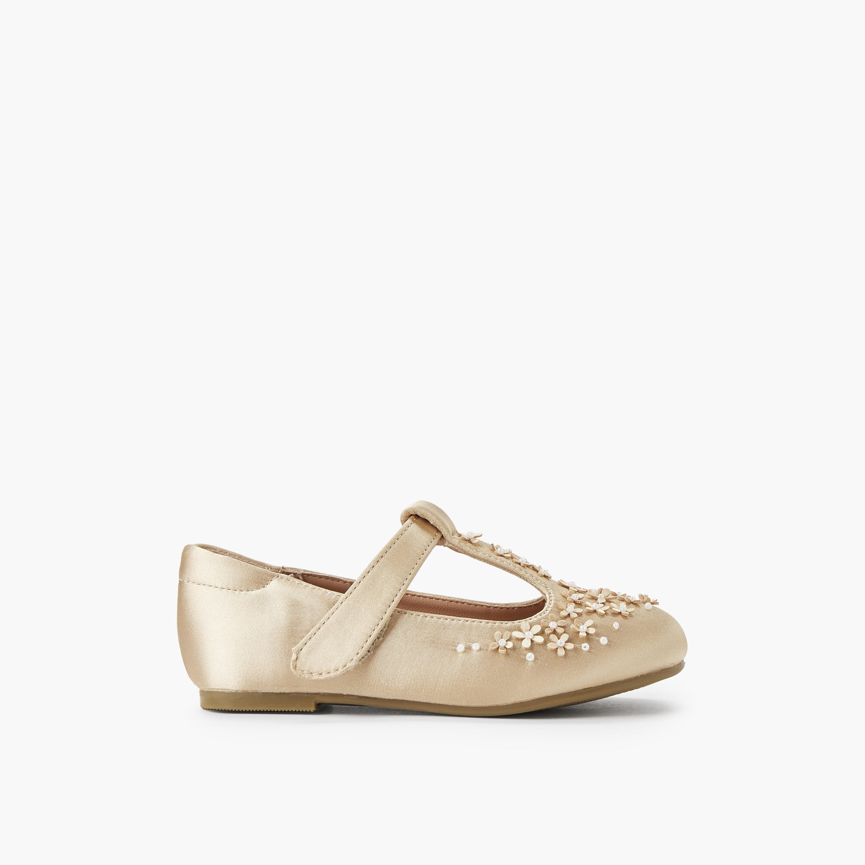 Juniors Girls Floral Embellished Mary Jane Shoes-girls-shoes-maryjanes-image-3