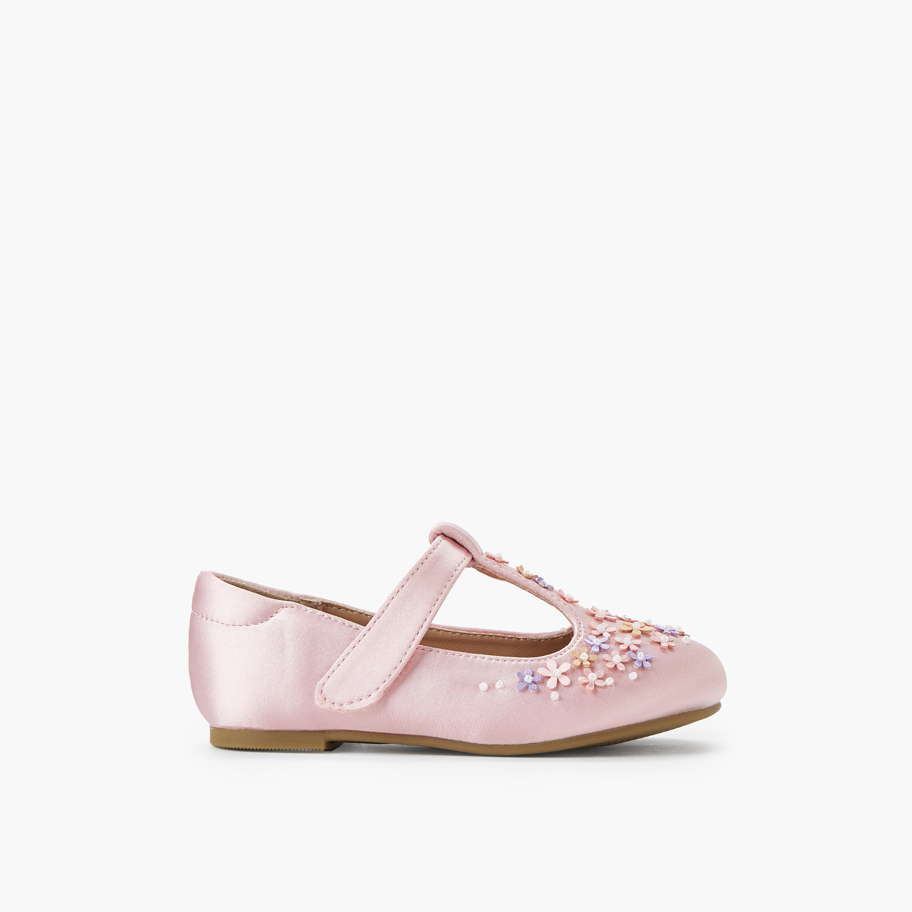 Juniors Girls Floral Embellished Mary Jane Shoes-girls-shoes-maryjanes-image-3