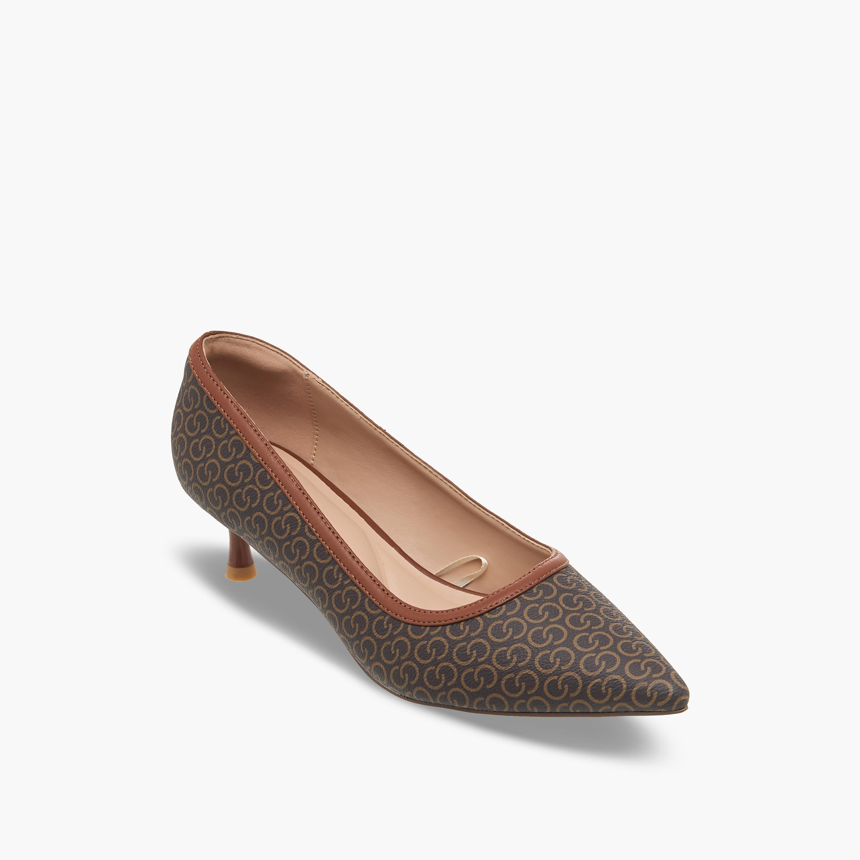 Celeste Women Textured Kitten Heel Shoes-women-shoes-heels-image-3