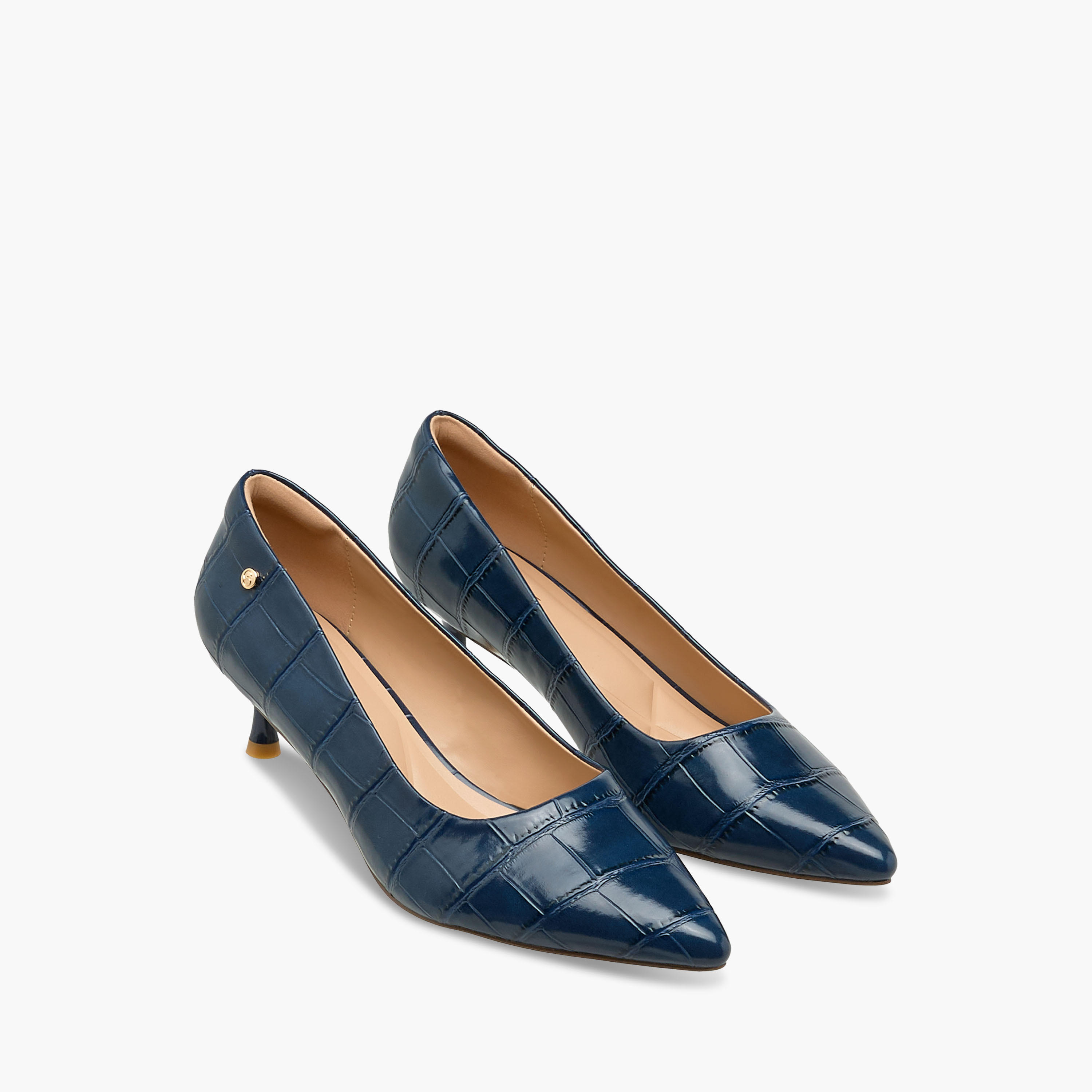 Celeste Women Textured Kitten Heel Pumps-women-shoes-heels-image-1