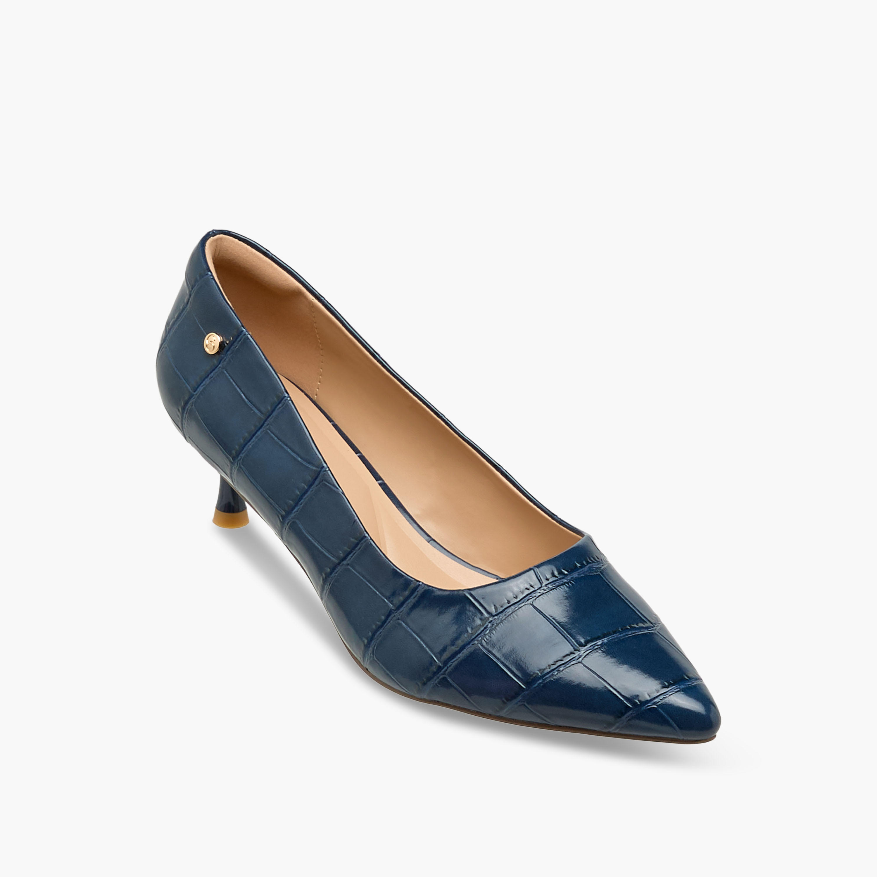 Celeste Women Textured Kitten Heel Pumps-women-shoes-heels-image-2