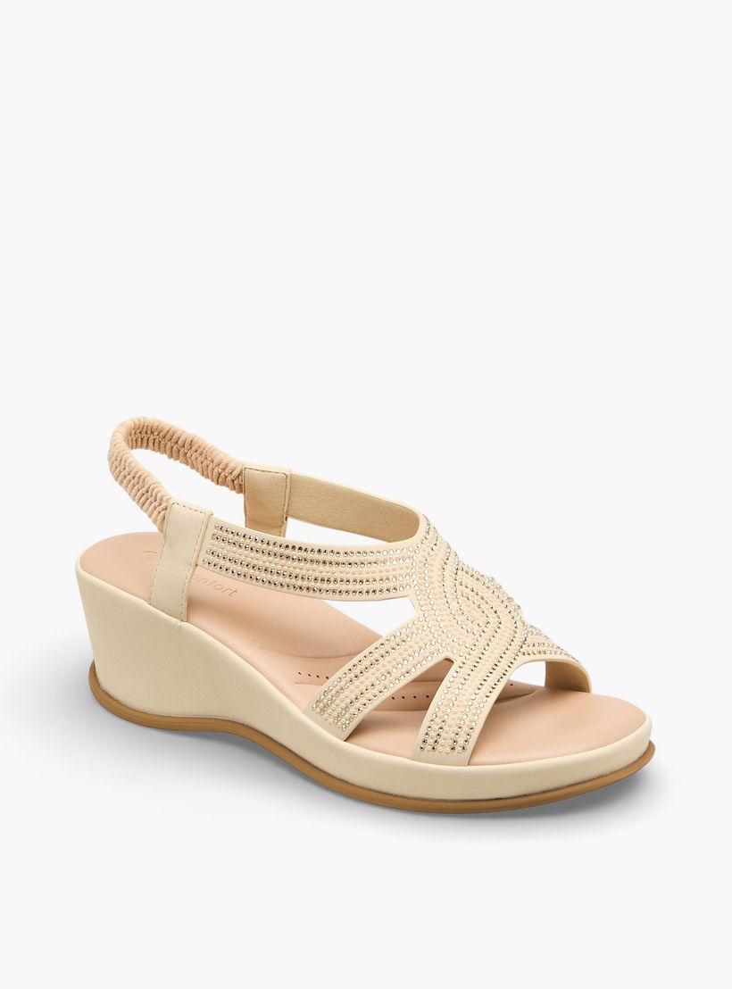 Le Confort Women Wedge Heel Comfort Sandals-women-shoes-sandals-heeled-image-2